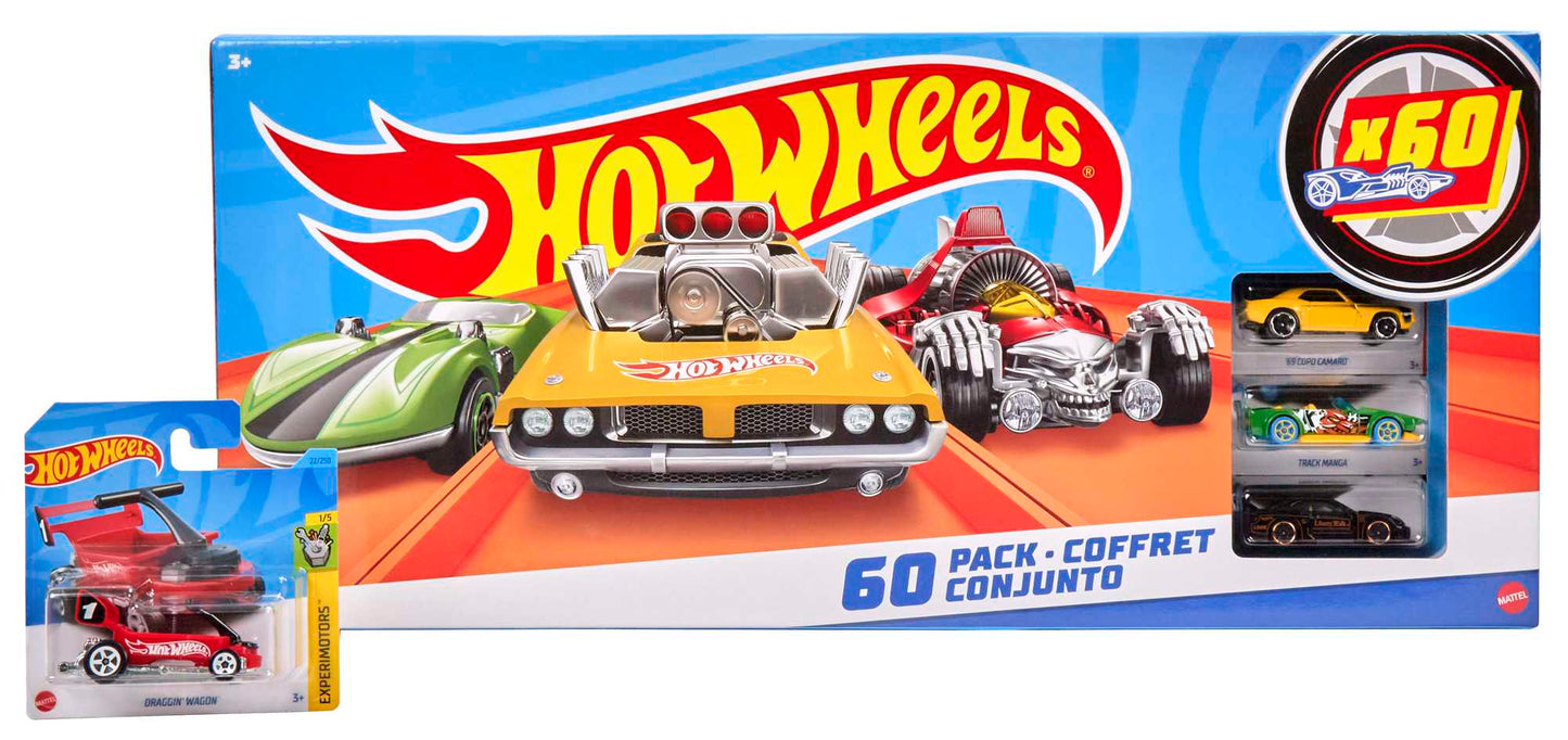 Hot Wheels®  Échelle1:64  Coffret de 60Véhicules de Collection