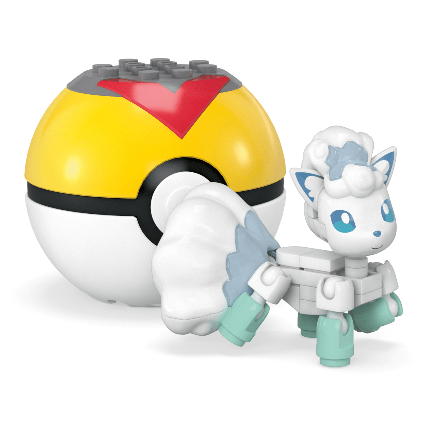 Mega  Pokémon  Figurine Articulée  Goupix D’Alola, 28Pièces
