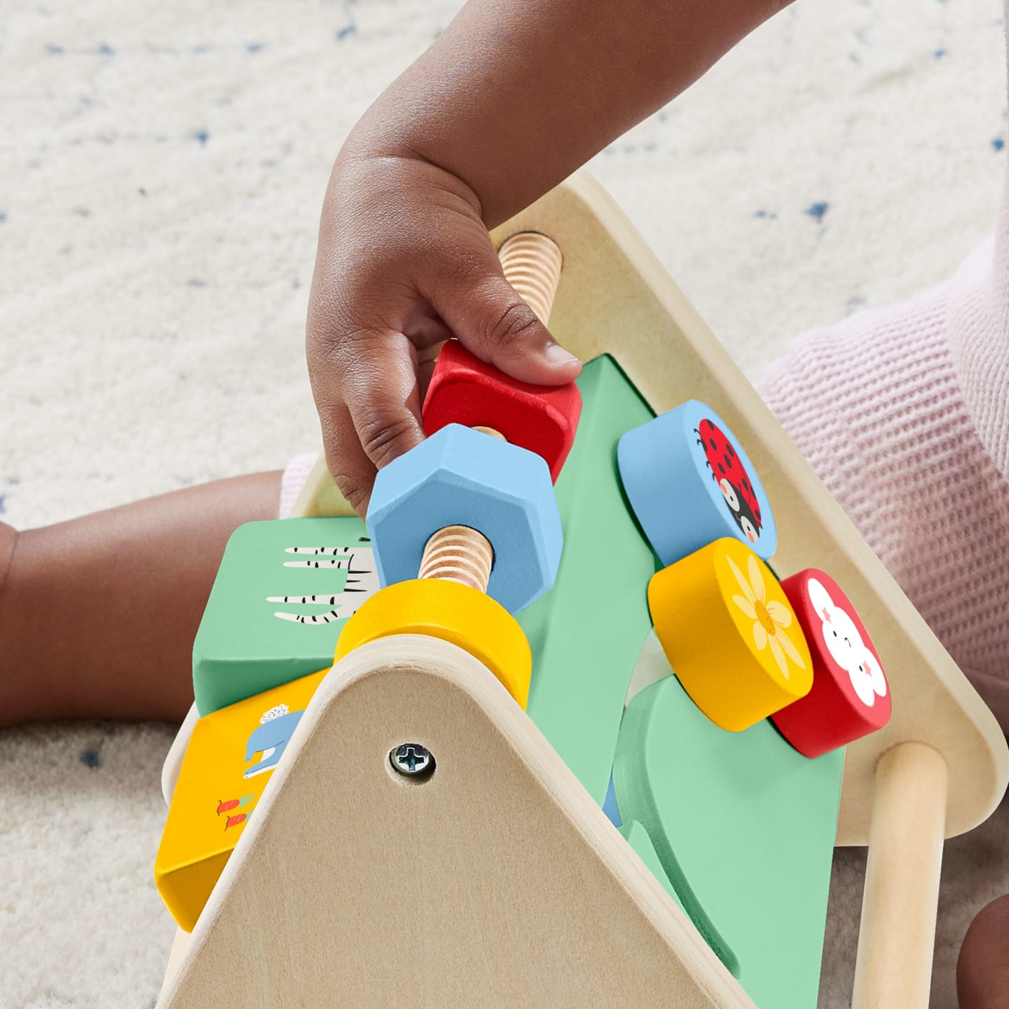 Fisher-Price  Triangle D’Activités en Bois, 1Élément en Bois