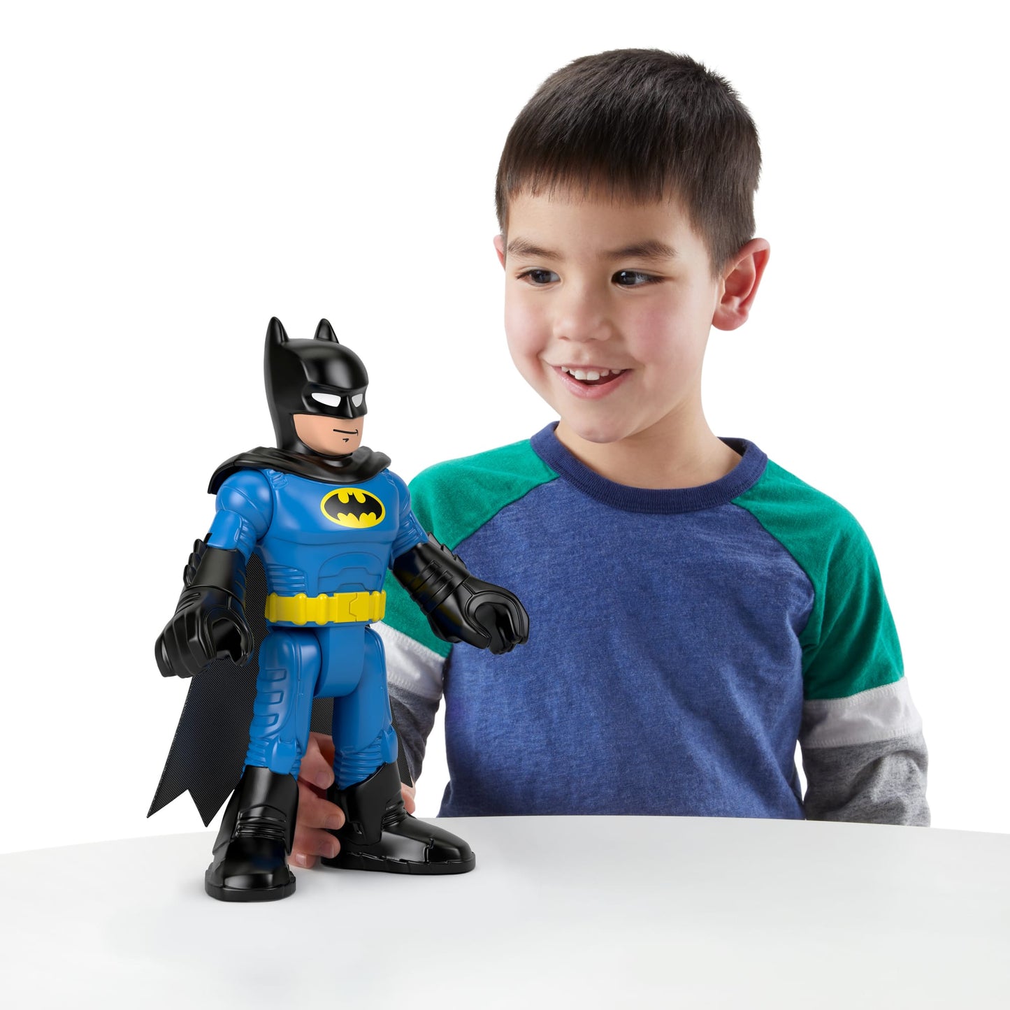 Imaginext Dc Super Friends Figurine 25,4Cm Batmanxl, Noir et Bleu