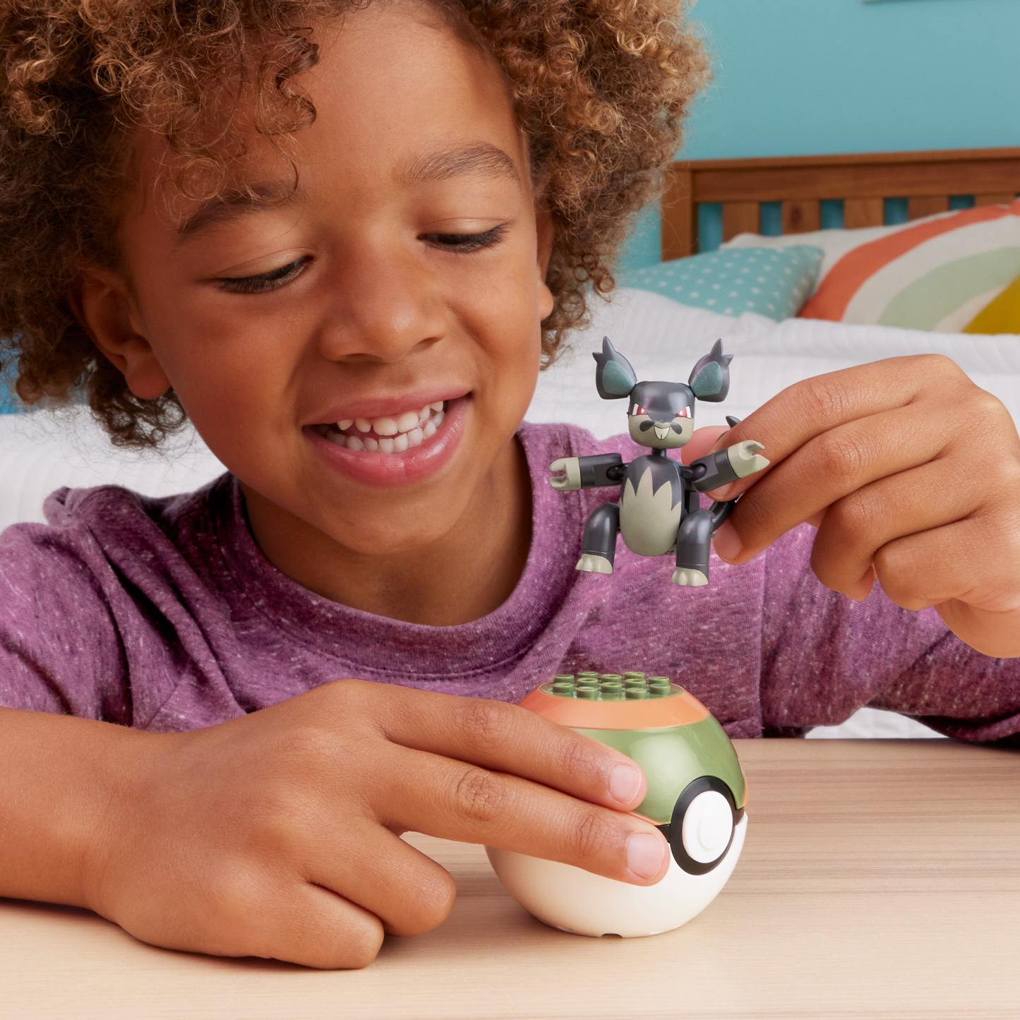 Mega  Pokémon  Figurine Articulée  Rattata D’Alola, 29Pièces