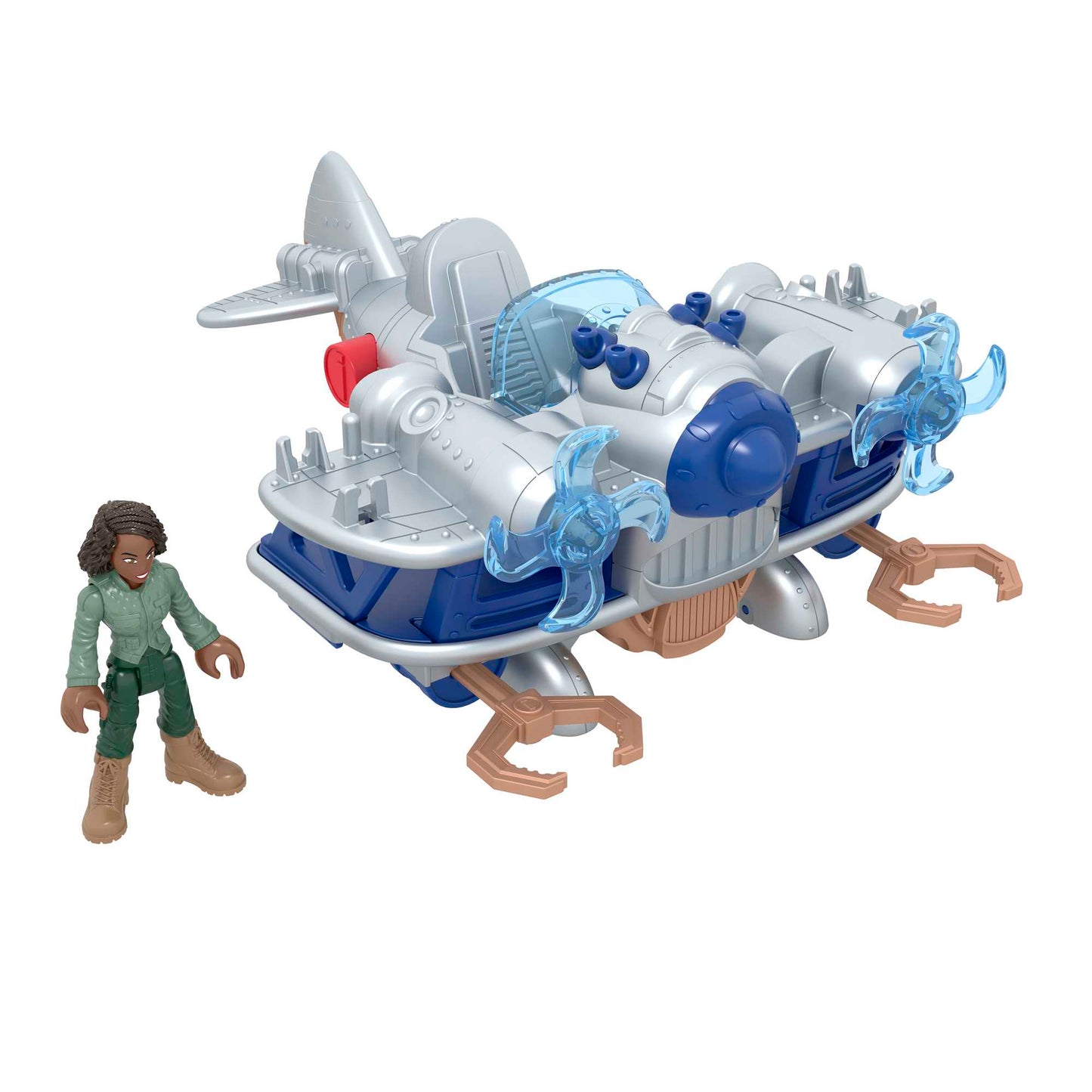 Imaginext-Jurassic World-Kayla et Son Avion-Coffret 4Éléments