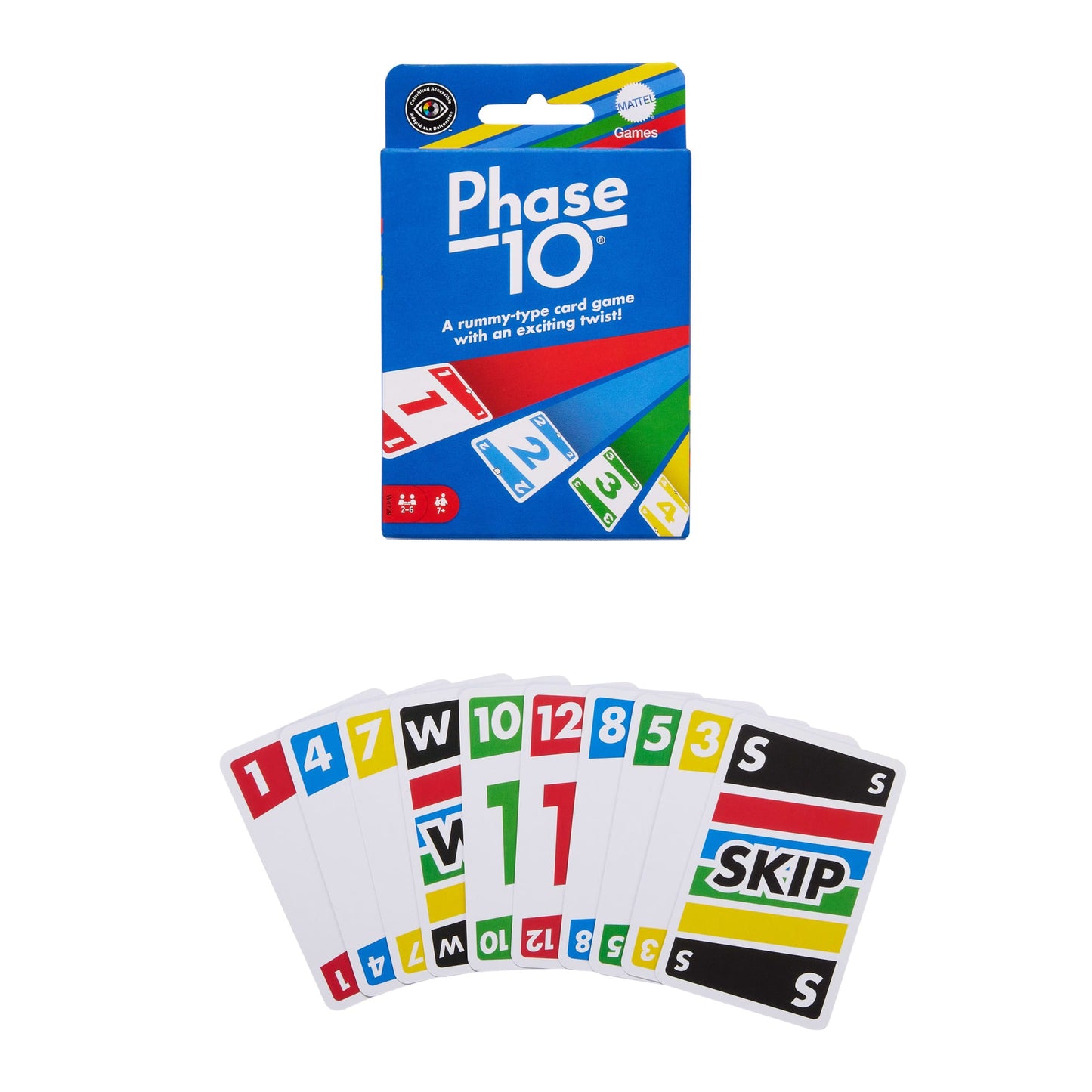 Mattel Games Juego de Cartas Phase 10