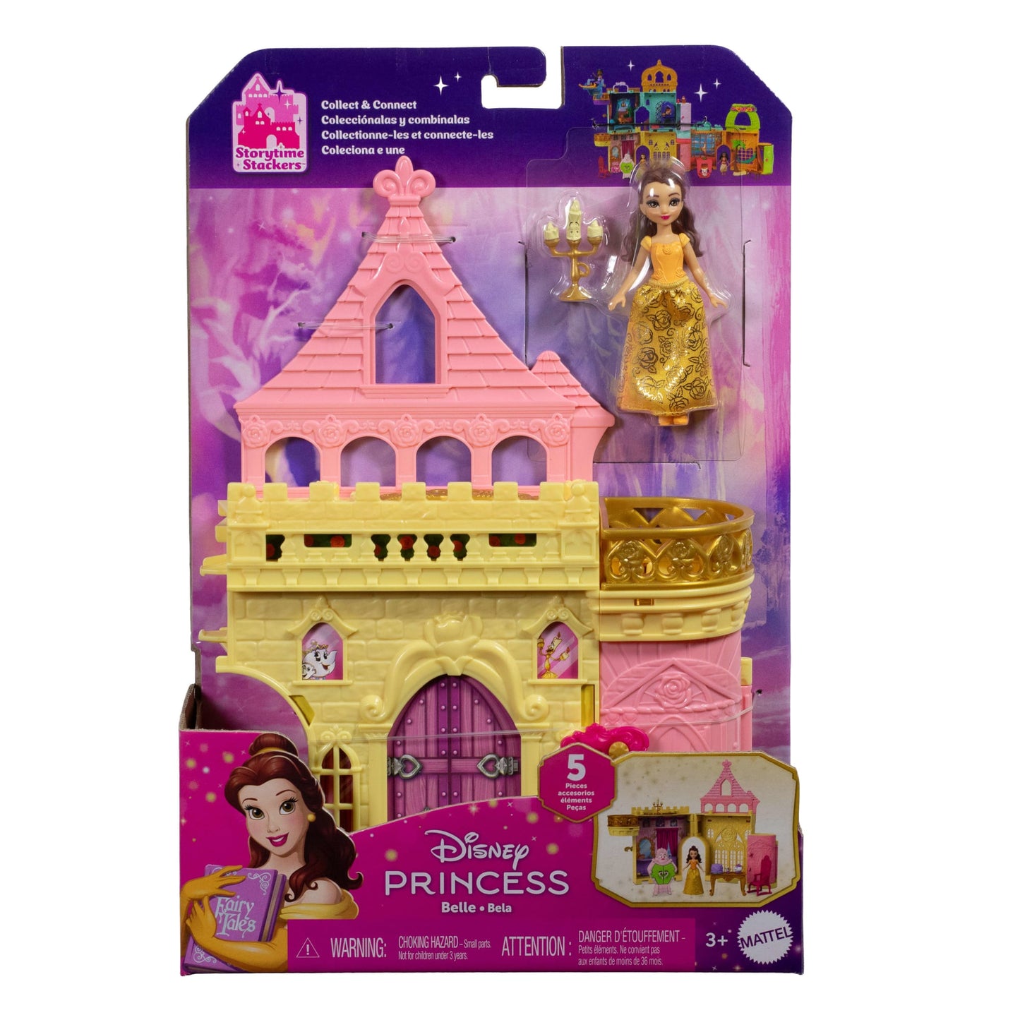 Disney Princesa Conjunto de Brinquedo Castelo Bela Empilhável