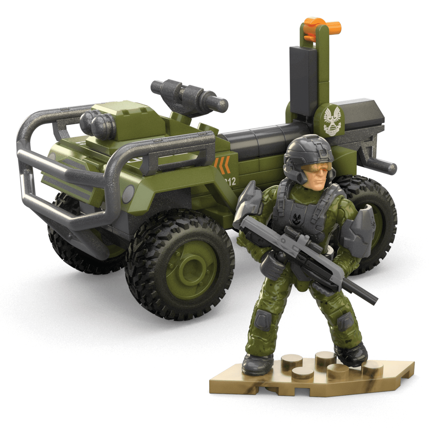 Mega  Halo  Coffret de Construction  Mongoose Fleetcom, 2 Figurines