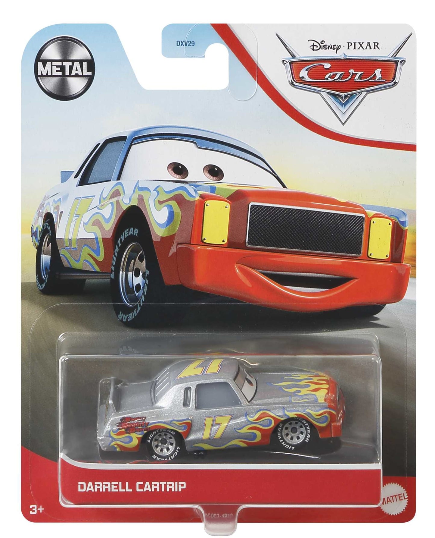 Cars de Disney y Pixar Diecast Vehículo de Juguete Darrell Cartrip