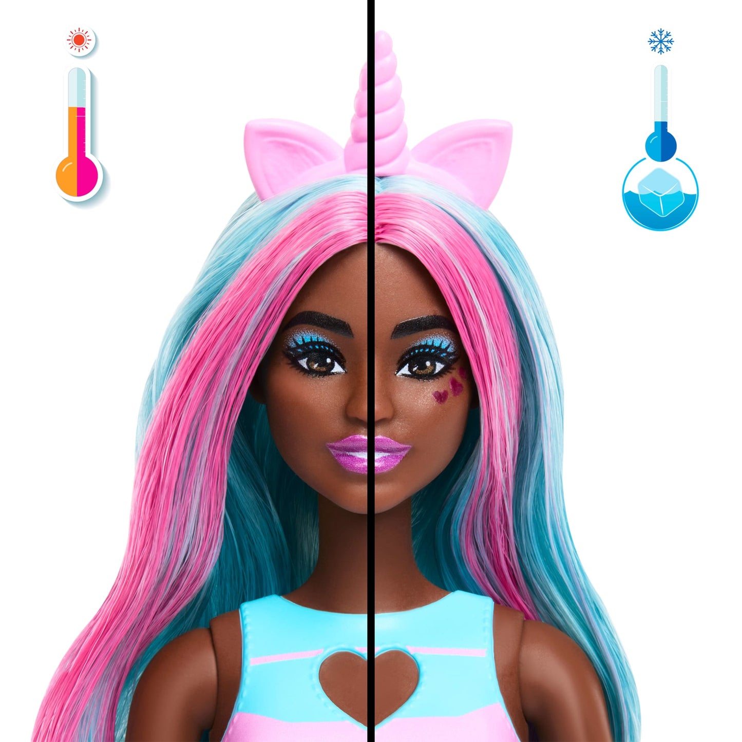 Barbie Pop Reveal Boneca Série de Animaizinhos Unicórnio