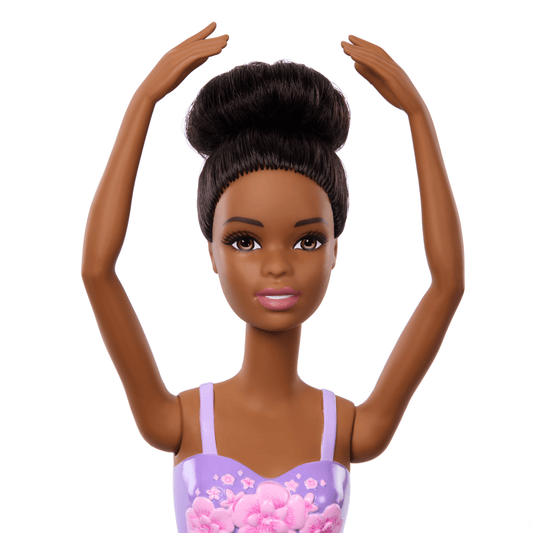 Barbie-Barbie Ballerine-Poupée Brune Avec Tutu Amovible Violet