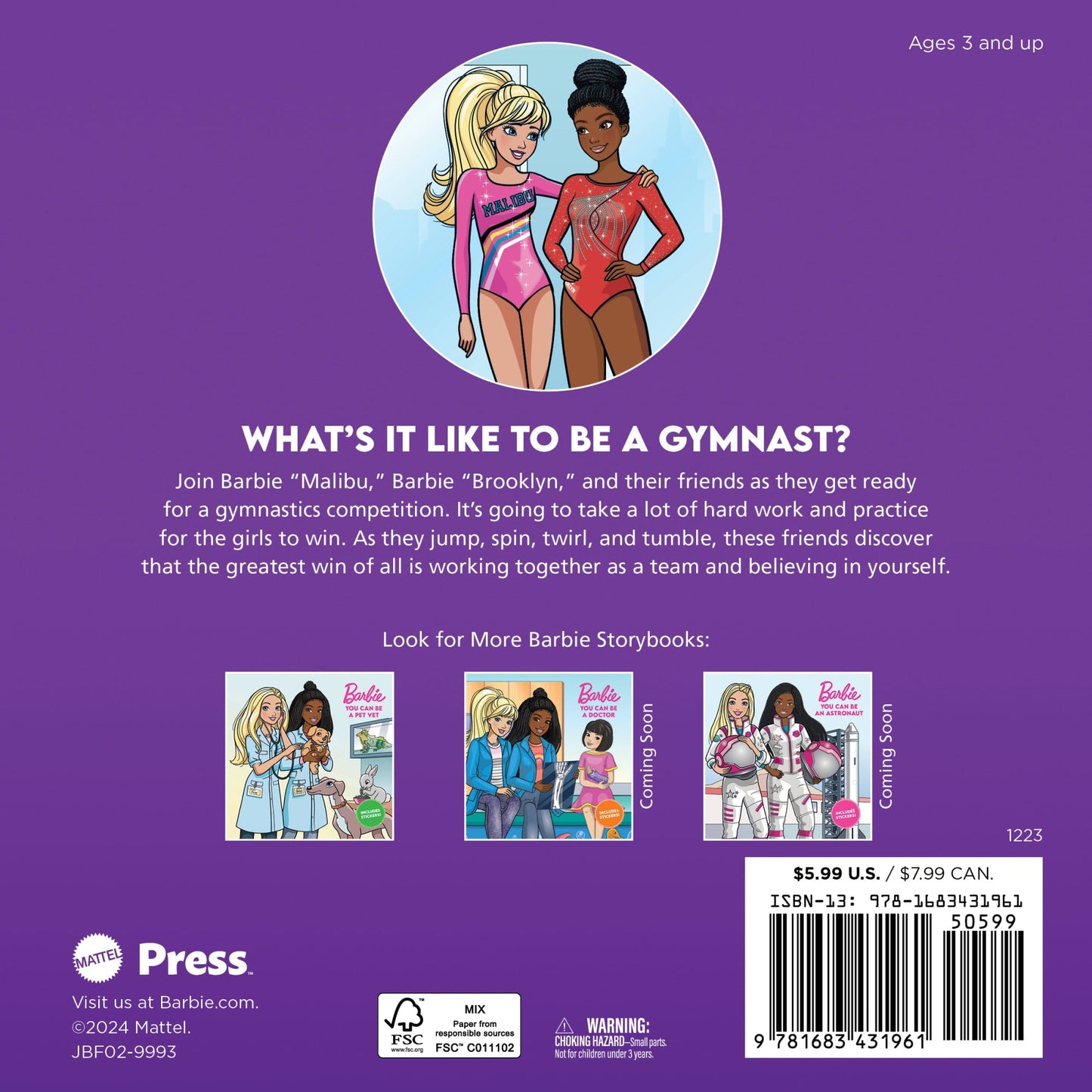 Barbie: You Can Be A Gymnast