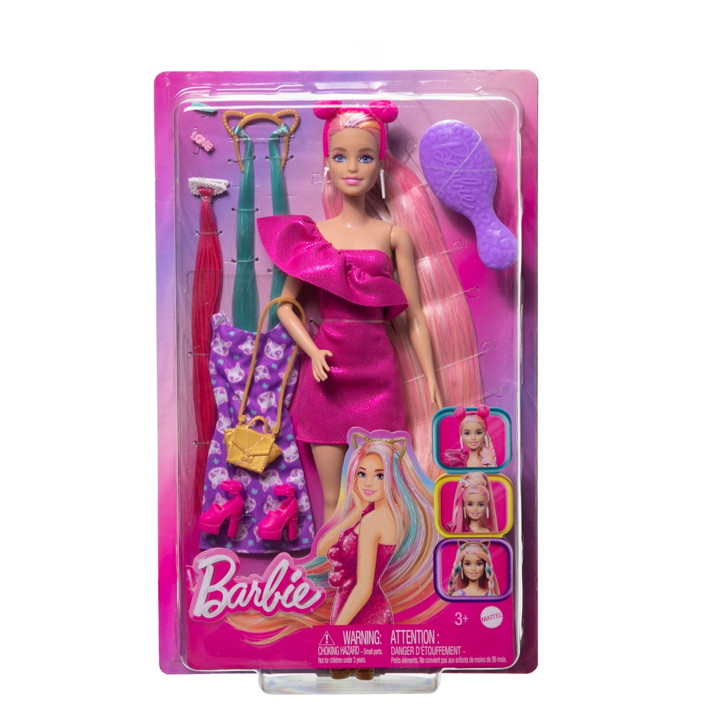 Barbie®-Fun&Fancyhair-Poupée Blonde et Accessoires de Coiffure
