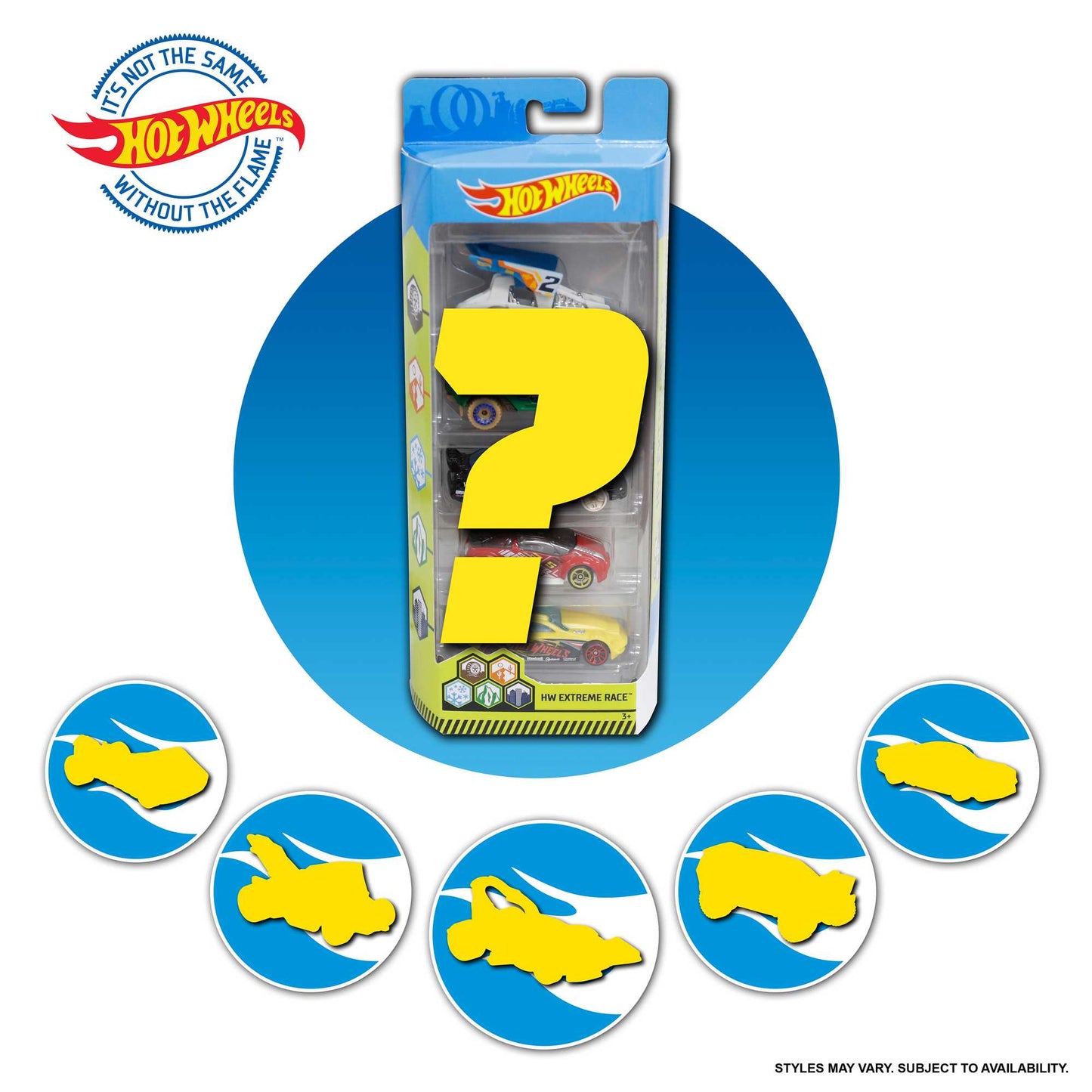 Hot Wheels Diecast Veículo de Brinquedo Pacote Surpresa 5 Carros