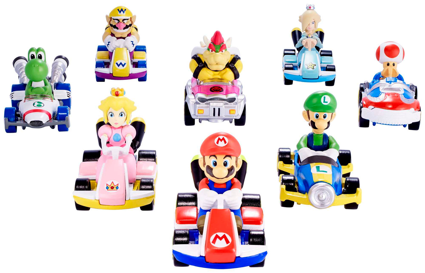 Hot Wheels Mario Kart Vehículo de Juguete Wario Estándar Kart