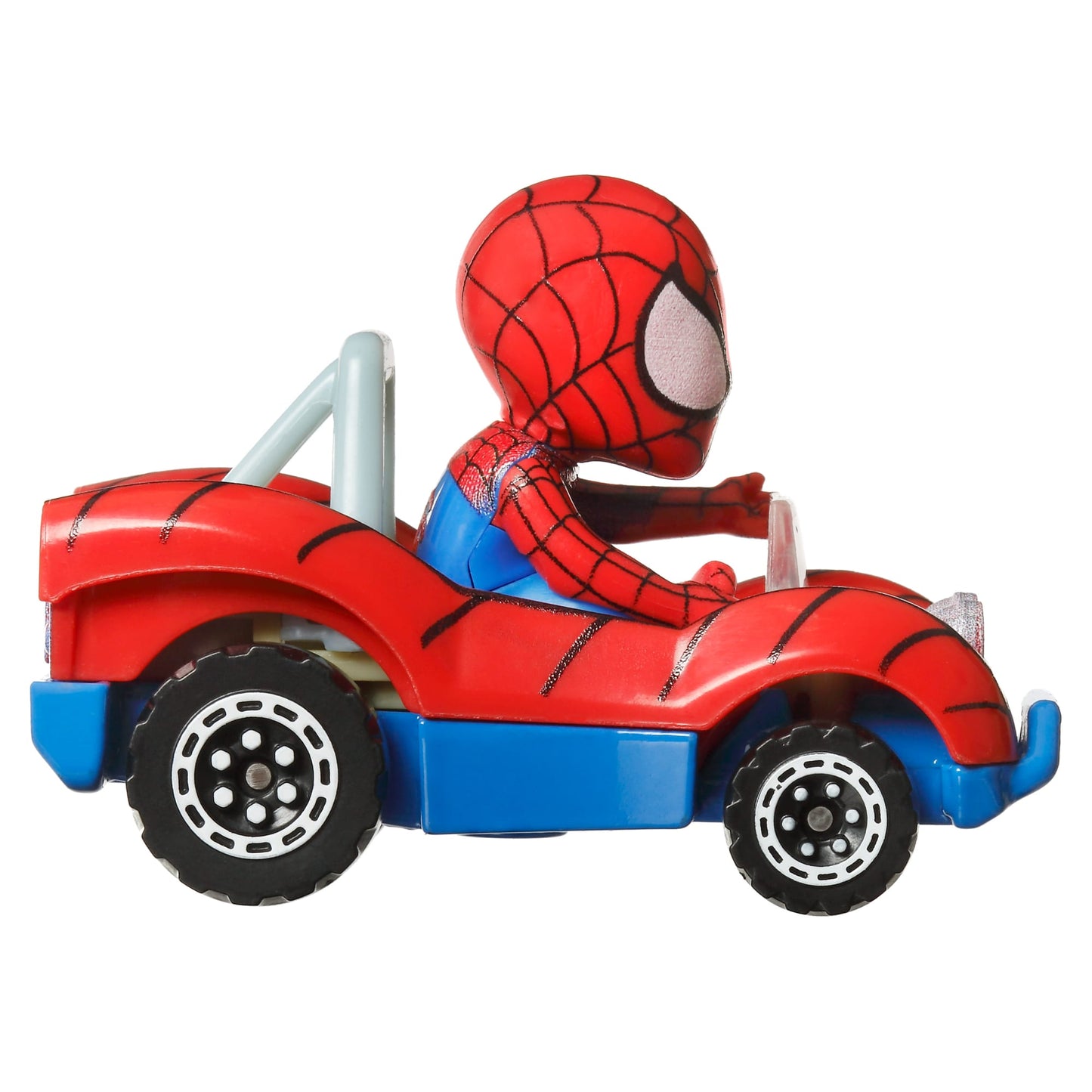 Hot Wheels RacerVerse Vehículo de Juguete Spider-Man en Spider Buggy