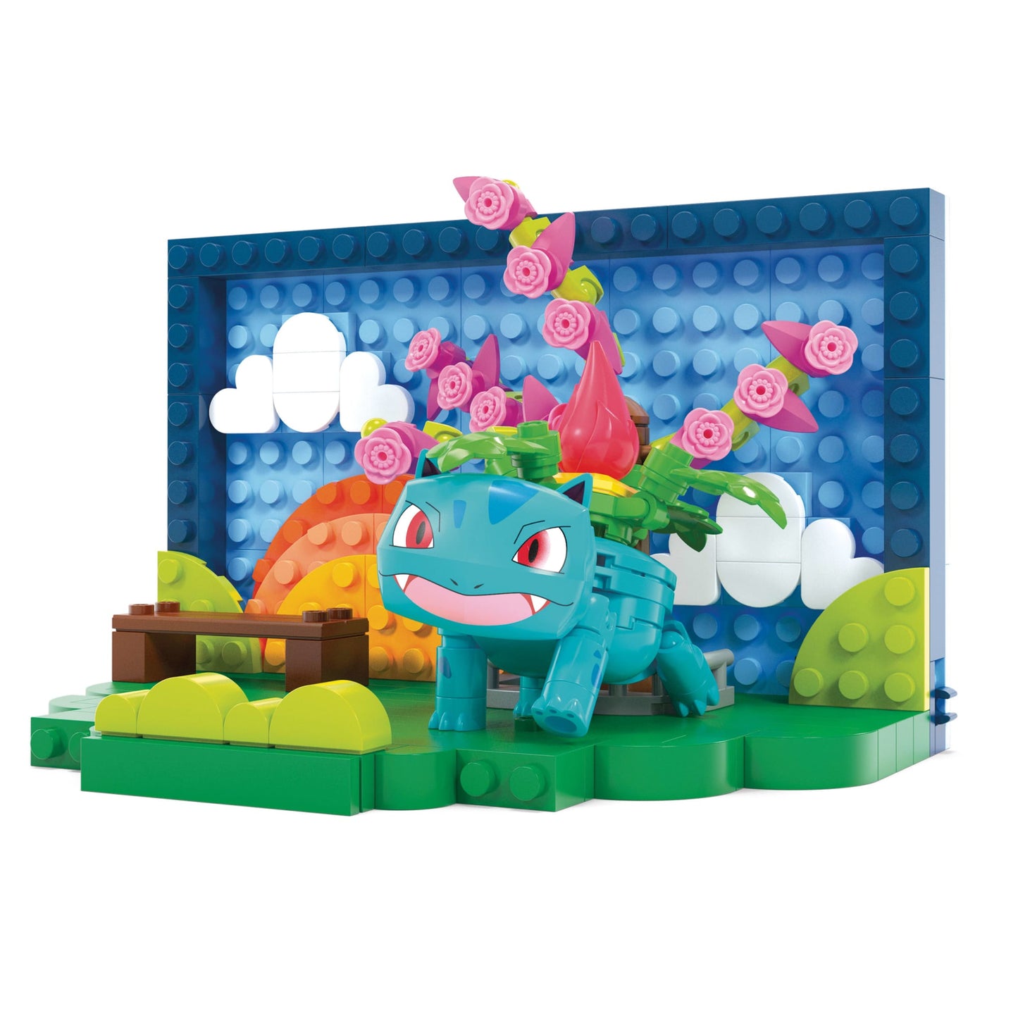 Mega  Pokémon  Coffret de Construction Pour enfants Avec 1Figurine  Scène du Parc (220Pièces)