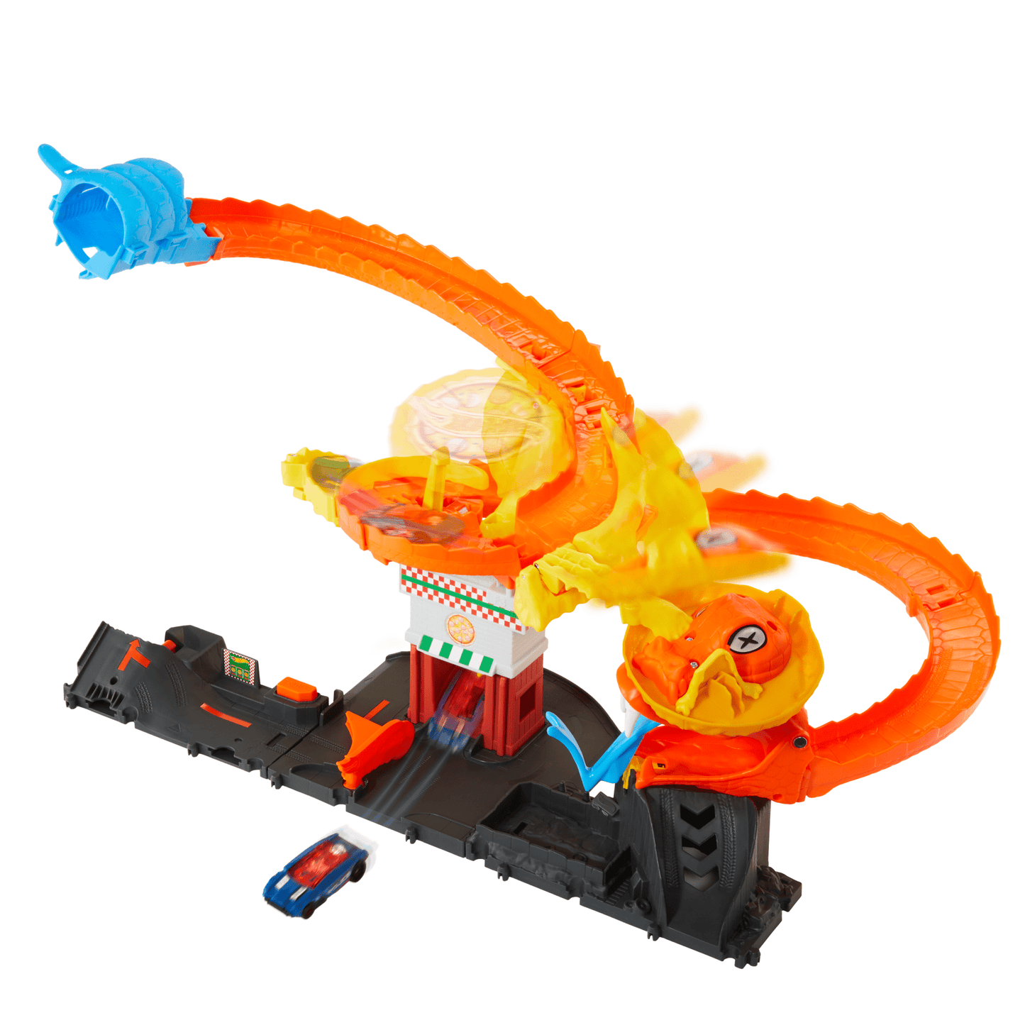 Hot Wheels City Pista de Juguete Ataque de Cobra vs Pizzería