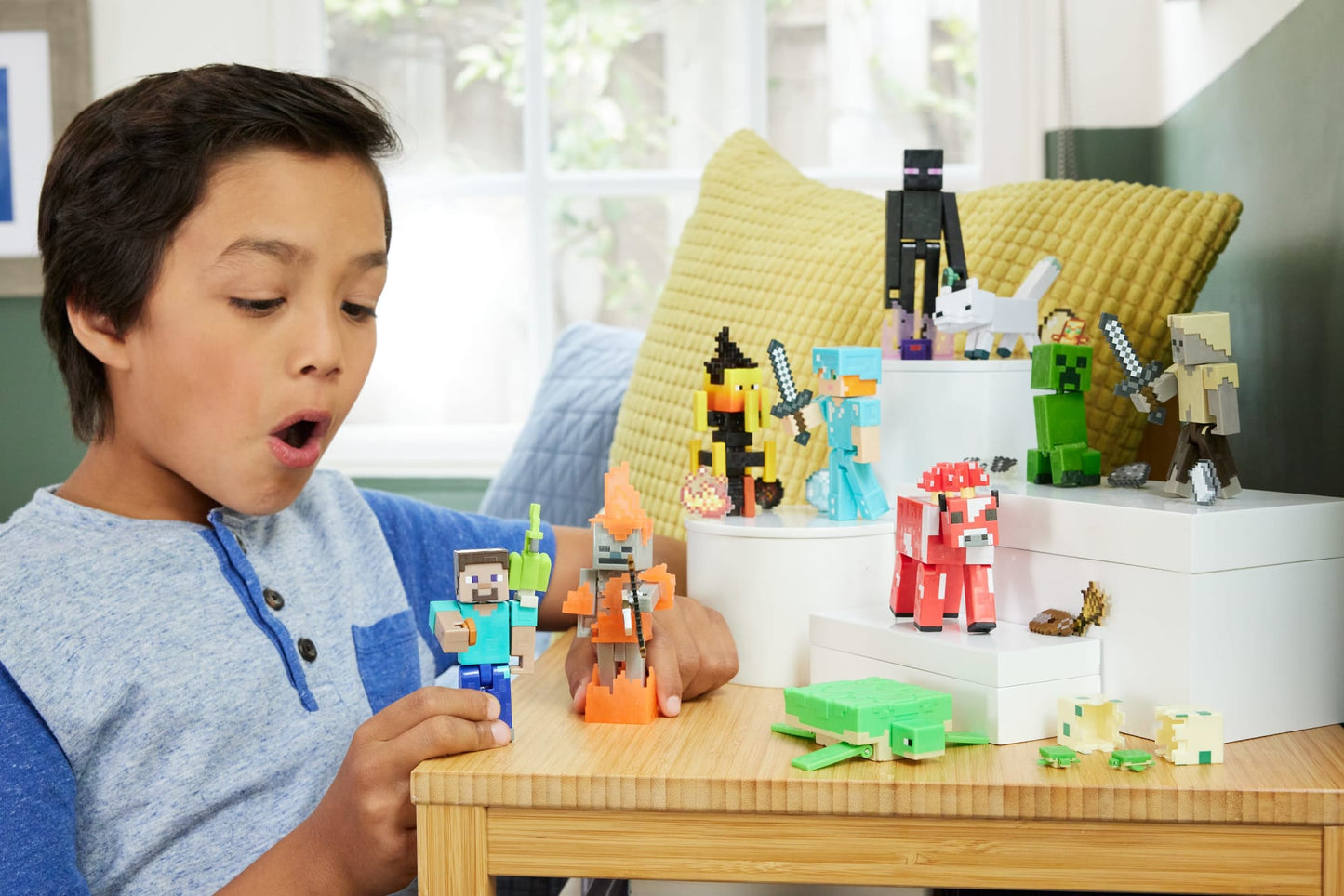 Minecraft Figurines Articulées et Acc. Échelle 8,26 Cm Collection