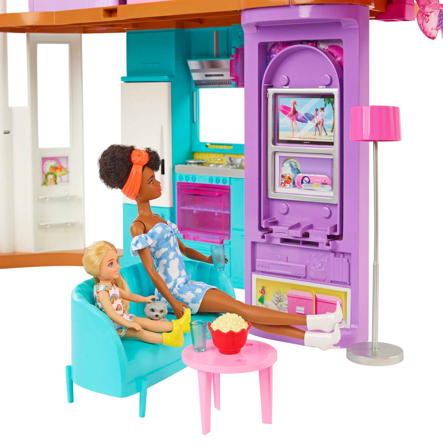 Barbie®  Coffret de Jeu  Maison de Vacances  30+ Éléments, 3+ Ans