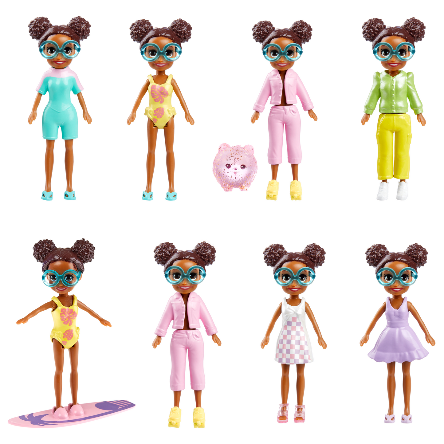Polly Pocket Large Fashion Pack, Travel Toy With Dolls And Clothing Accessories
