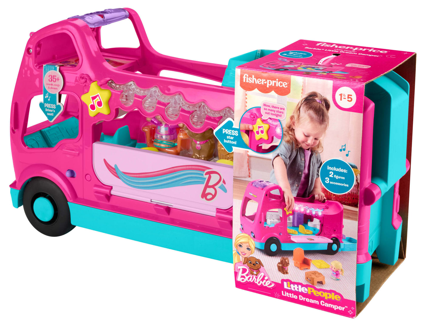 Fisher-Price  Little People  Barbie  Petite Autocaravane de Rêve