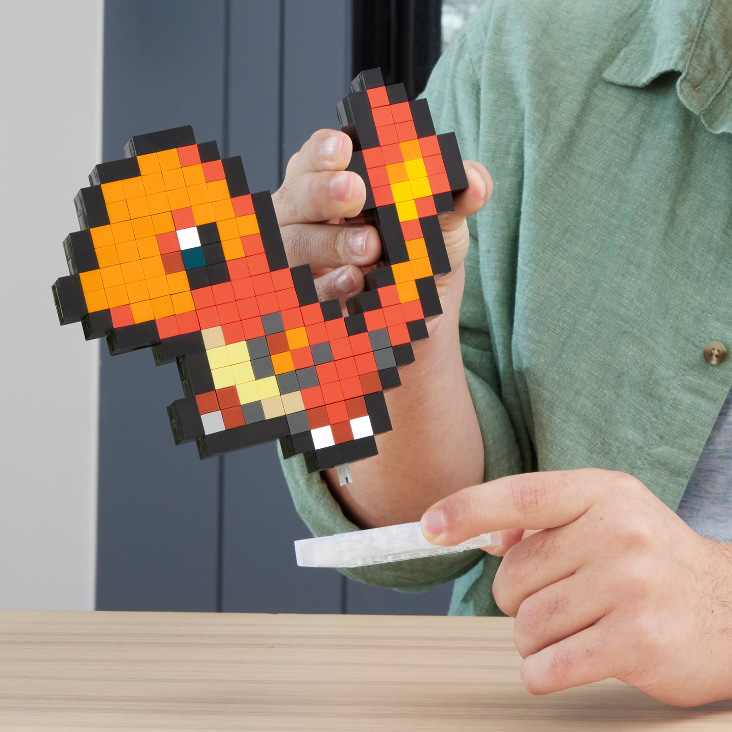 Mega  Pokémon  Coffret de Construction  Salamèche (349 Pces), Rétro