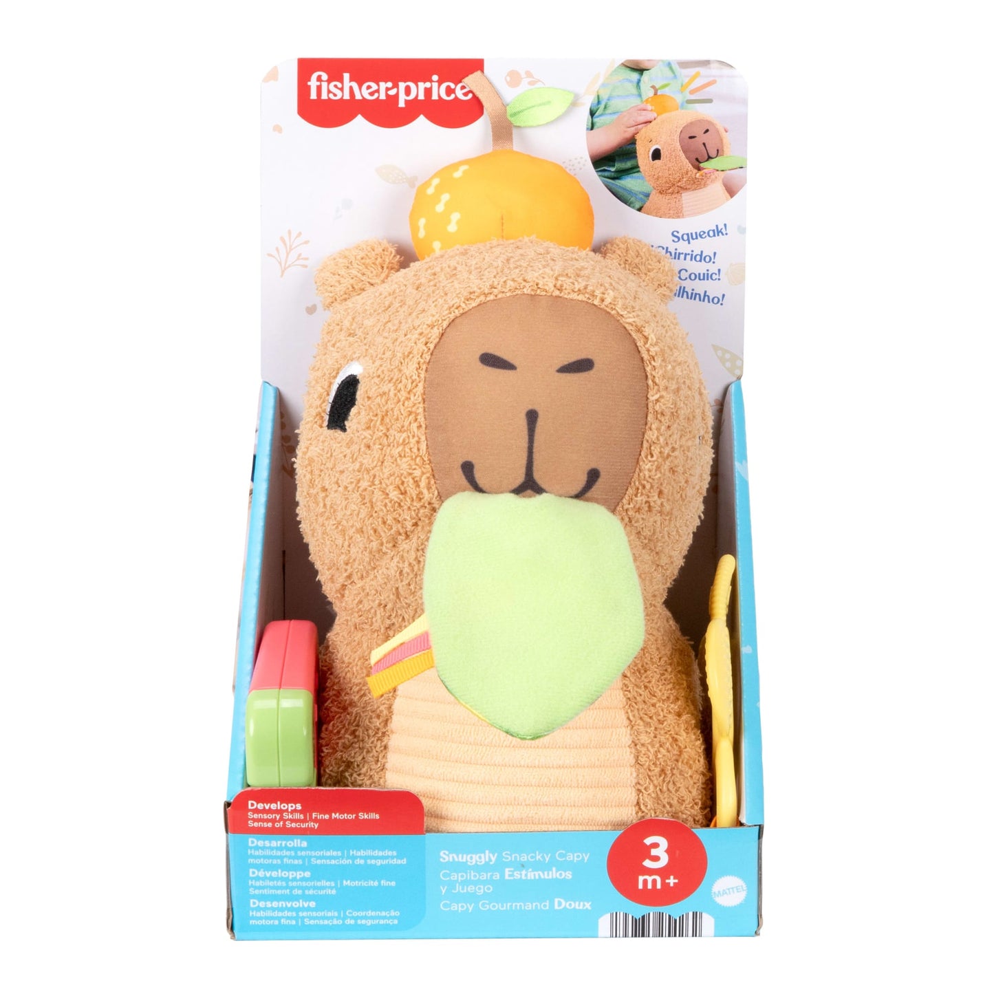 Fisher-Price®  Capy Gourmand Doux, Jouet Sensoriel Pour Nouveau-Nés