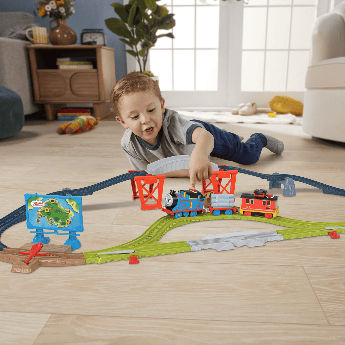 Thomas & Friends Pista de Juguete Interactiva de Thomas y Bruno