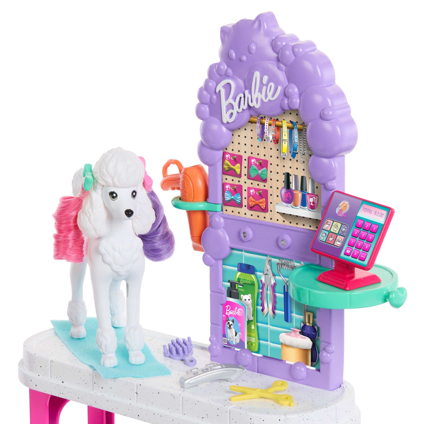 Barbie®-Coffret Espace Toilettage-Avec 3Animaux et Accessoires