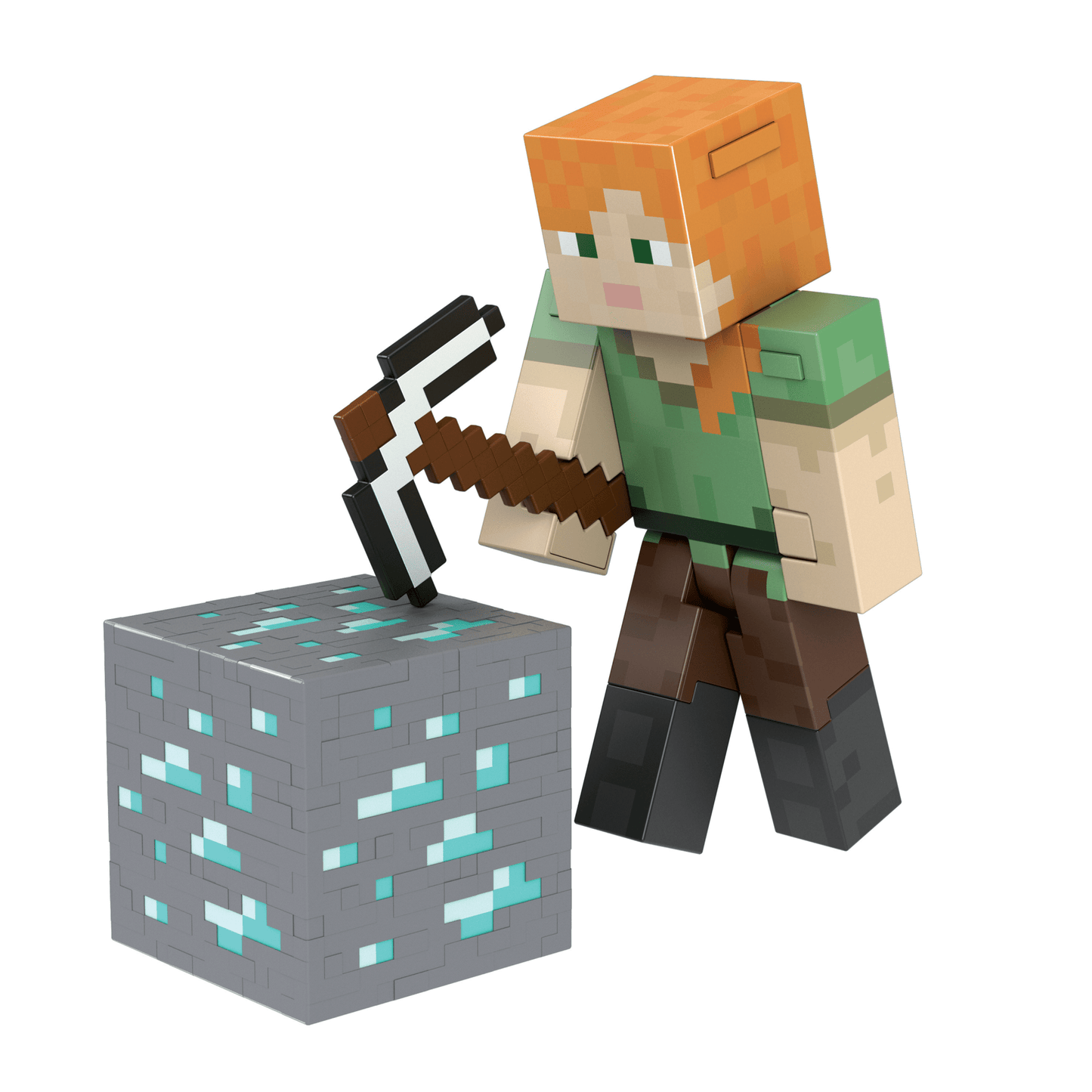 Minecraft  Niveau Diamant  Figurine Articulée  Alex, 13,87Cm