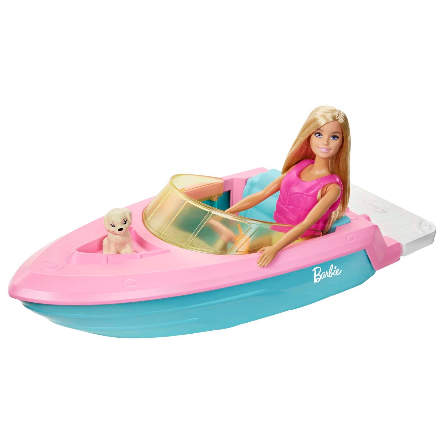 Barbie Set de Juego Bote acuático con Muñeca