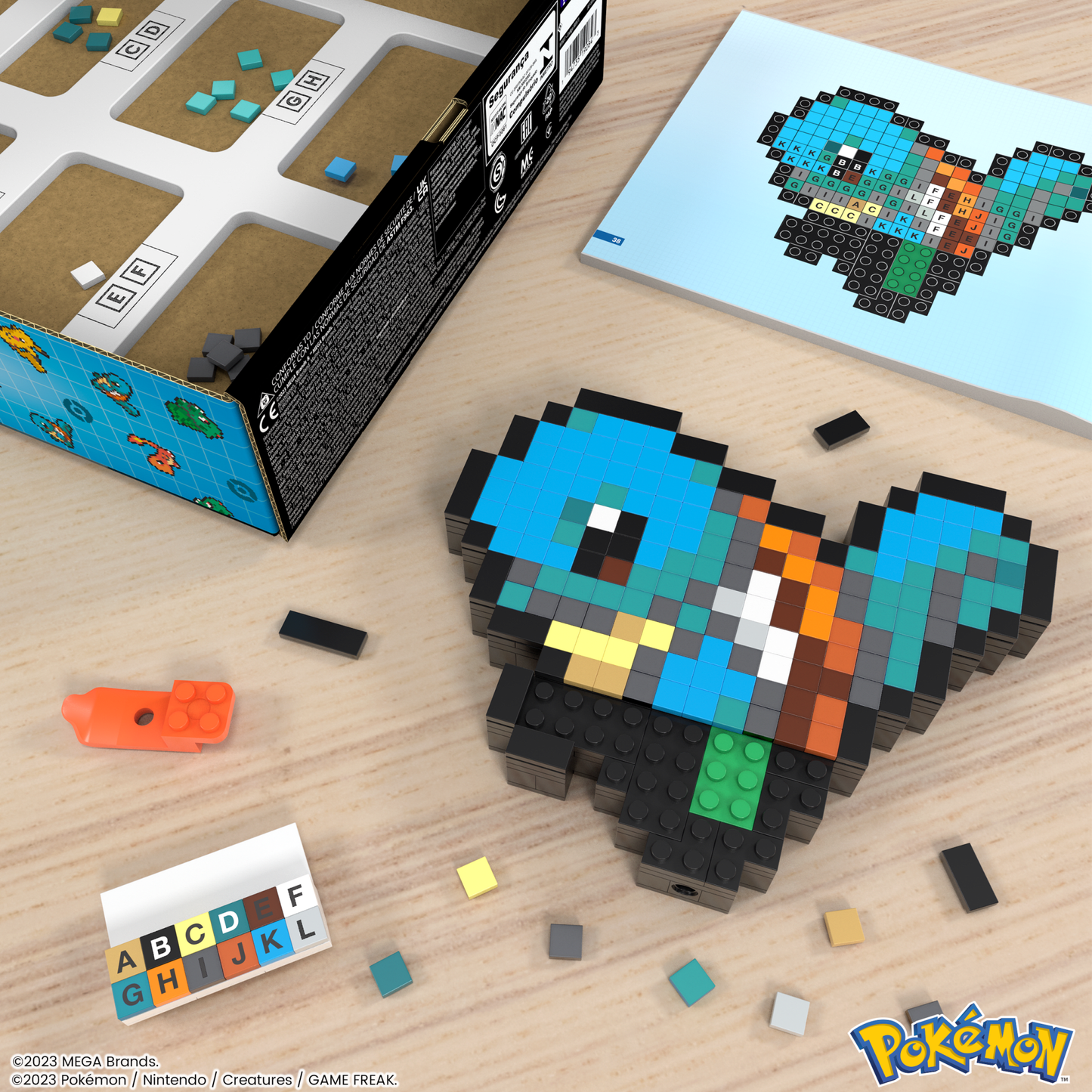 Mega  Pokémon  Coffret de Construction  Carapuce (367 Pces), Rétro