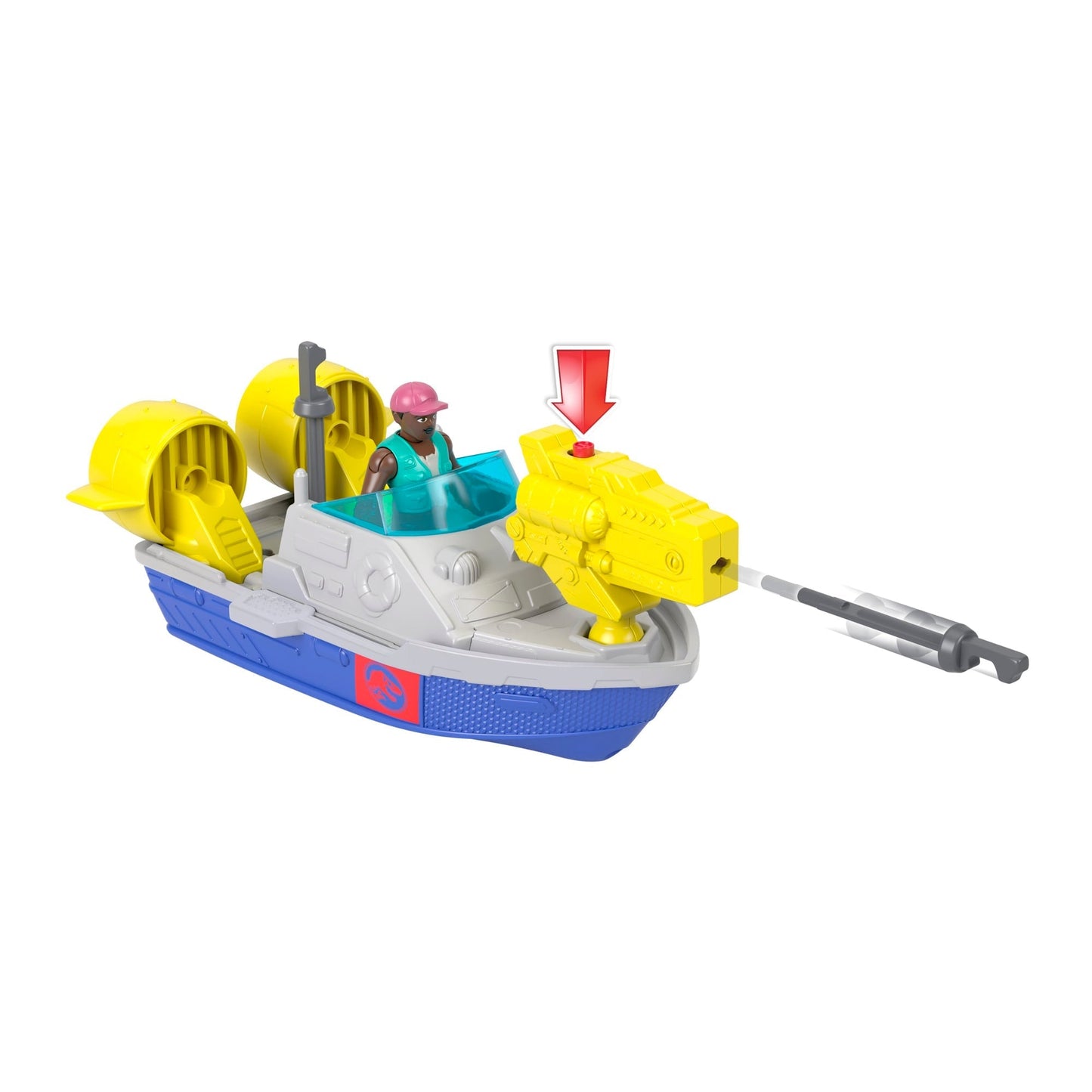 Imaginext Jurassic World Dinosaurio de Juguete Rebirth Mosasaurus Caza y Muerde