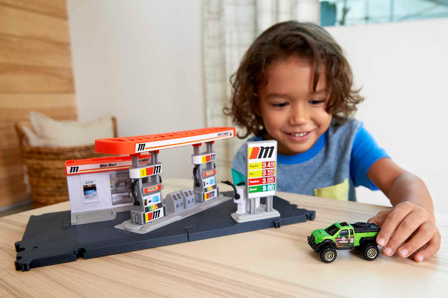 Matchbox Conjunto de Brinquedo Ação Posto de Gasolina
