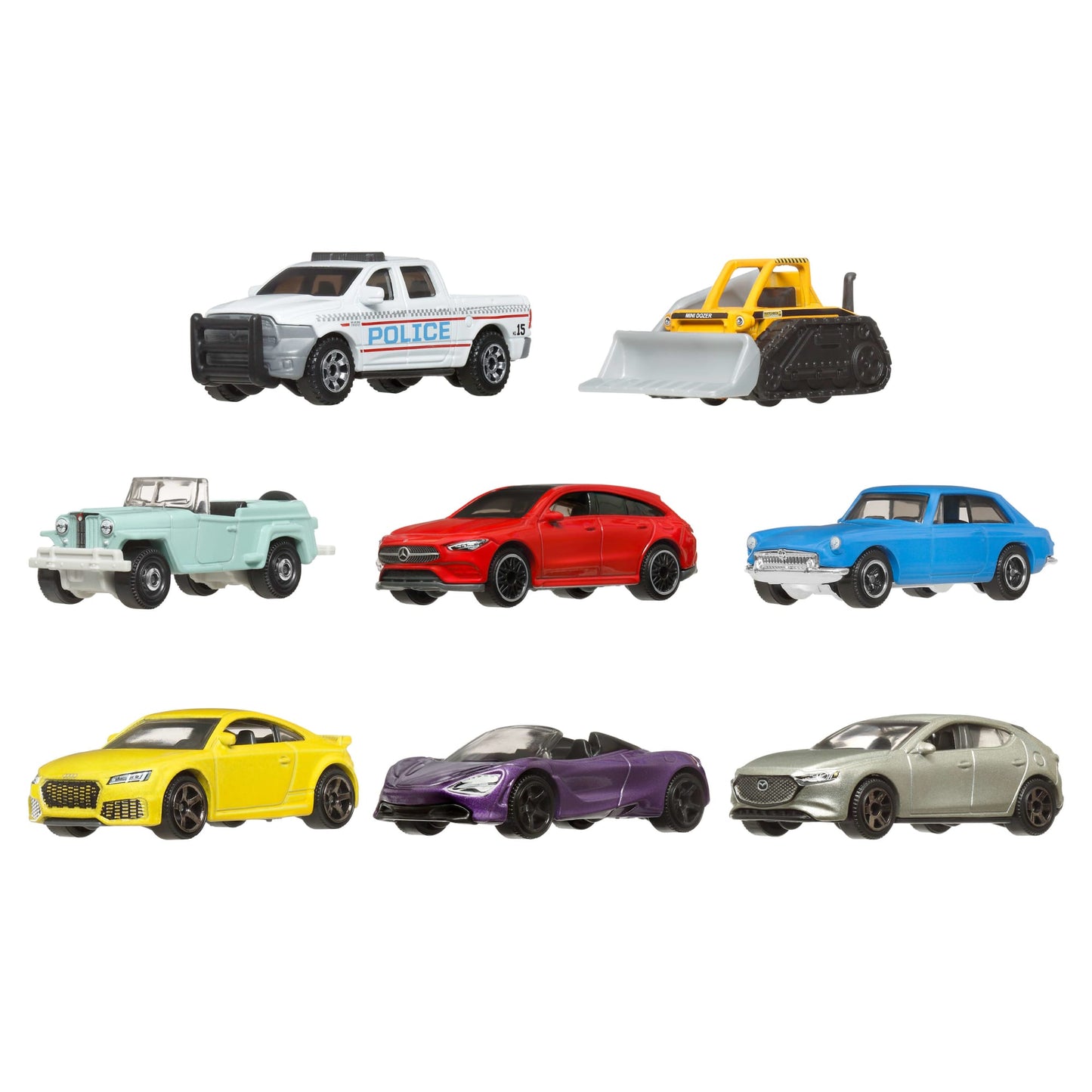 Matchbox Diecast Vehículo de Juguete Auto Básico Paquete de 8