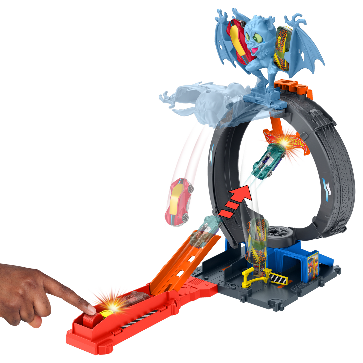 Hot Wheels City Pista de Juguete Ataque de Murciélago