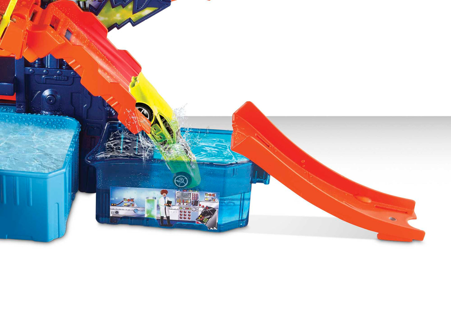 Hot Wheels City Pista de Brinquedo Color Shifters Laboratório Científico