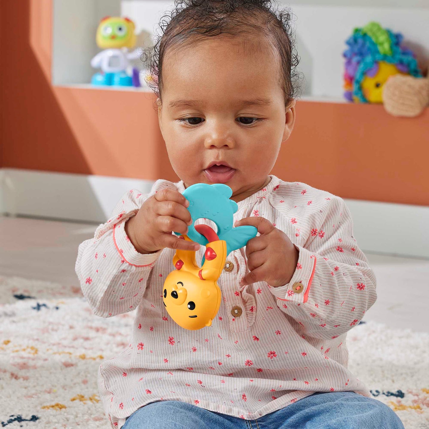 Fisher-Price Baby Sonaja para Bebés Sensimals Leopardo