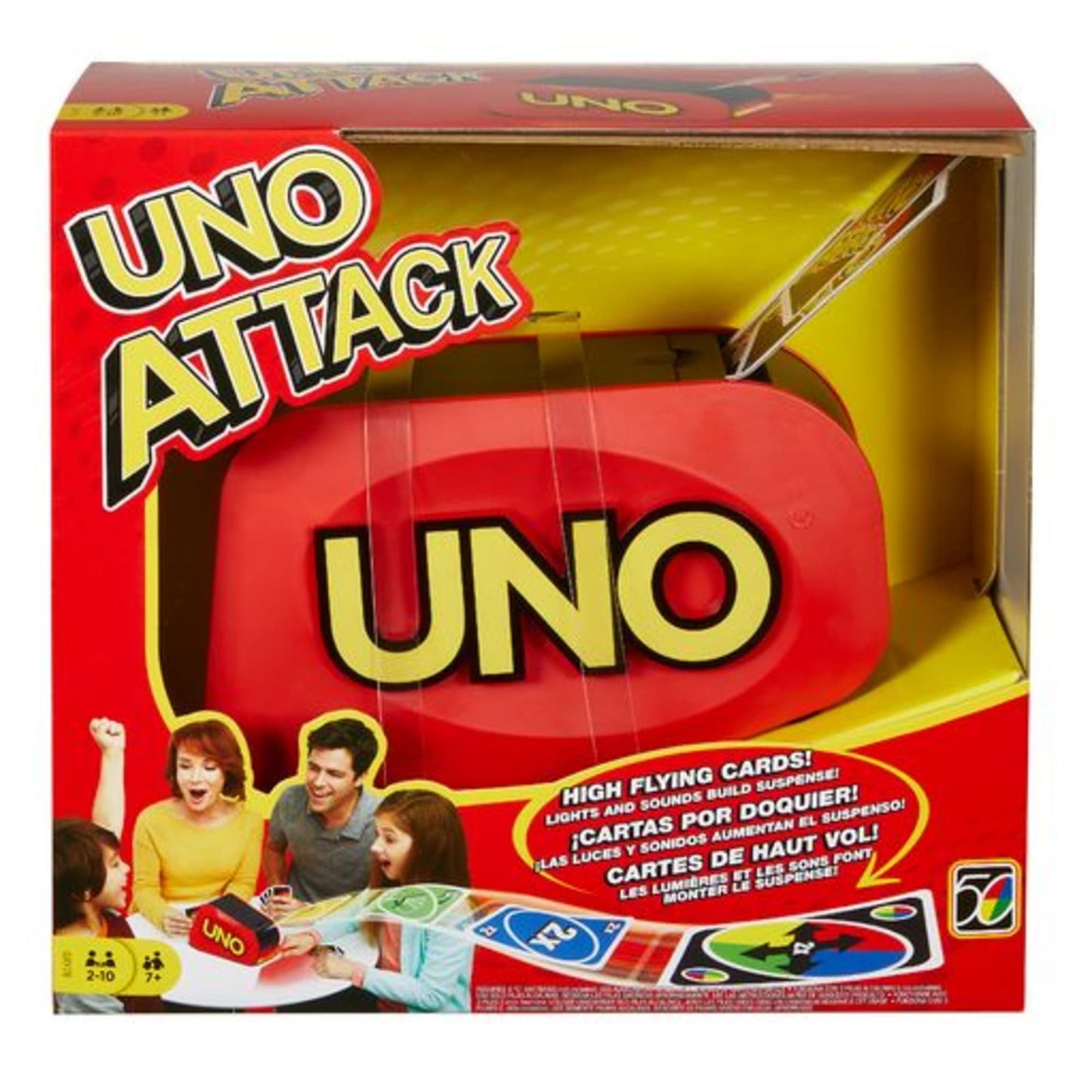 Uno Attack™  Jeu de Cartes, Distributeur Aléatoire, 2 à 10Joueurs
