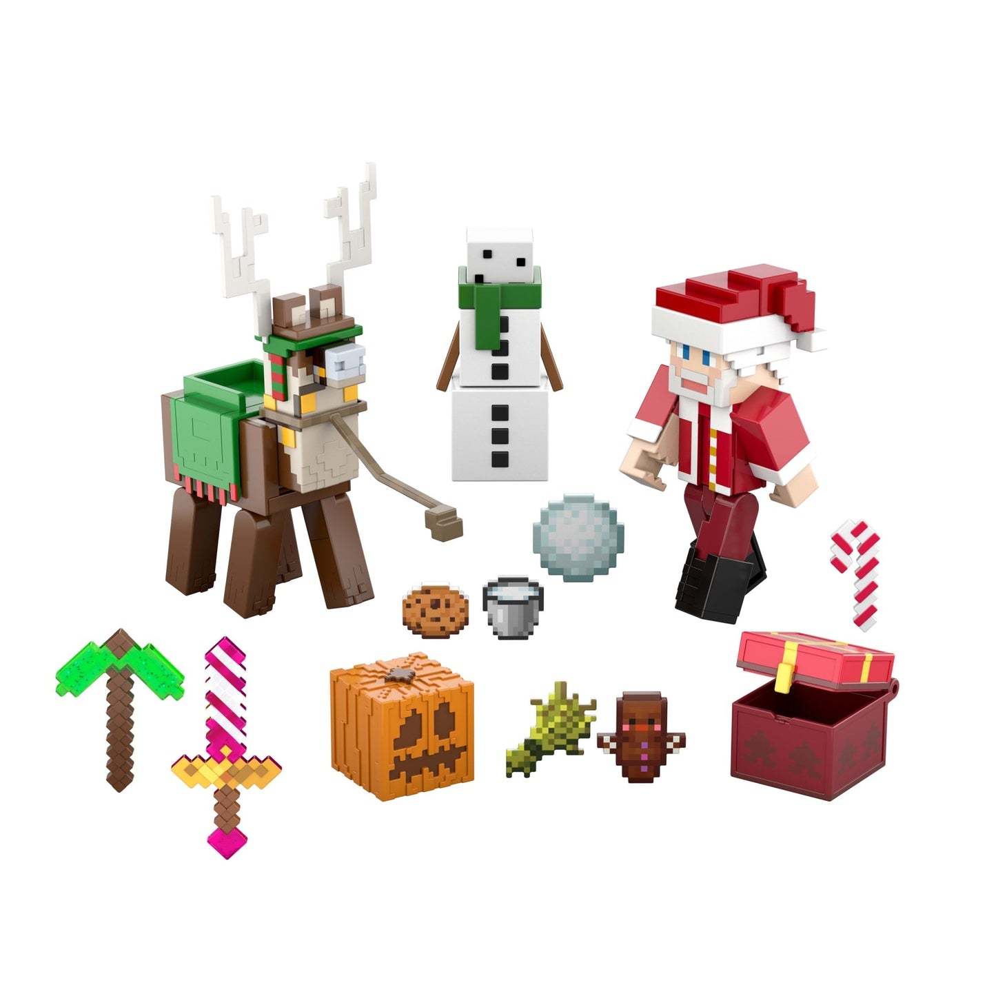 Minecraft-Calendrier de L’Avent-Figurines de 8,25Cm-17Accessoires