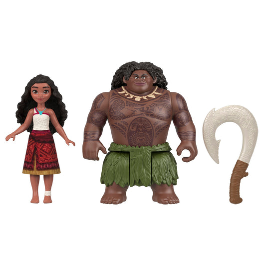 Disney Moana 2 Moana & Maui Ocean Adventures 2-Pack Small Dolls & Accessory Set