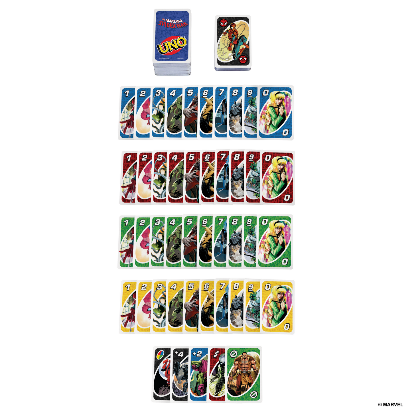 UNO Jogo de Cartas Marvel Spider-Man