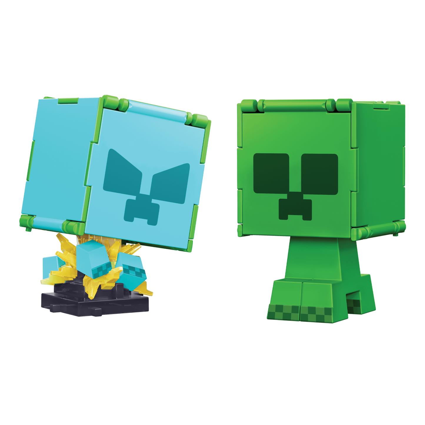 Minecraft Vanilla Figura de Brinquedo Flippin' de 3.75 Creeper + Creeper Carregado