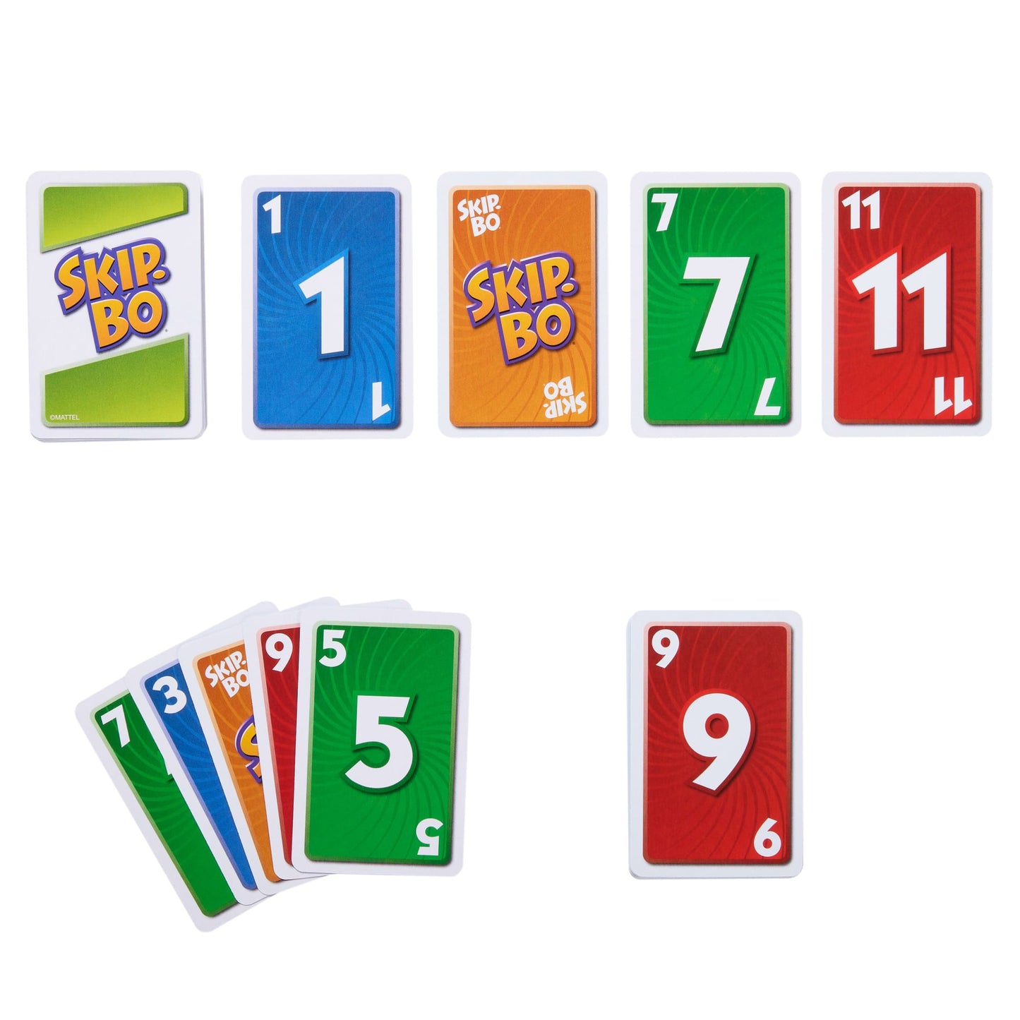 Mattel Games Juego de Cartas Skip-Bo