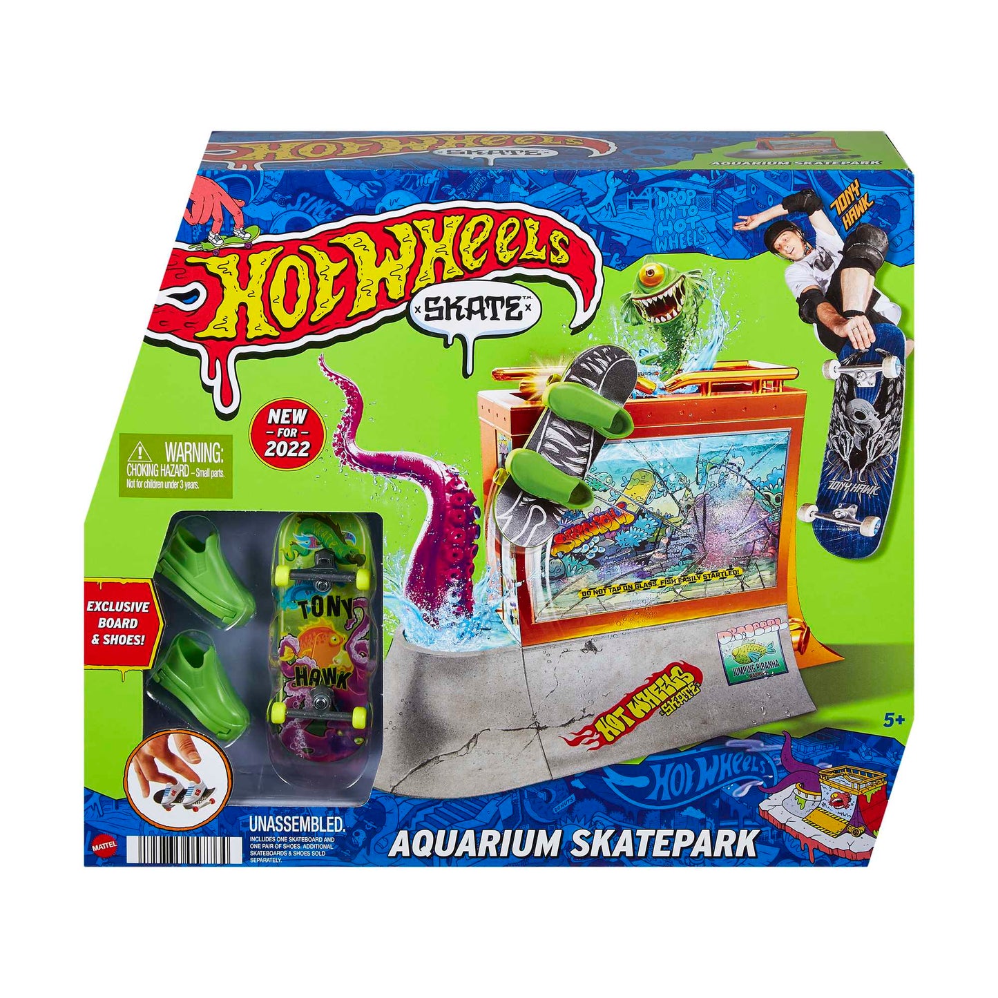 Hot Wheels Skate Pista de Juguete Set Acuario