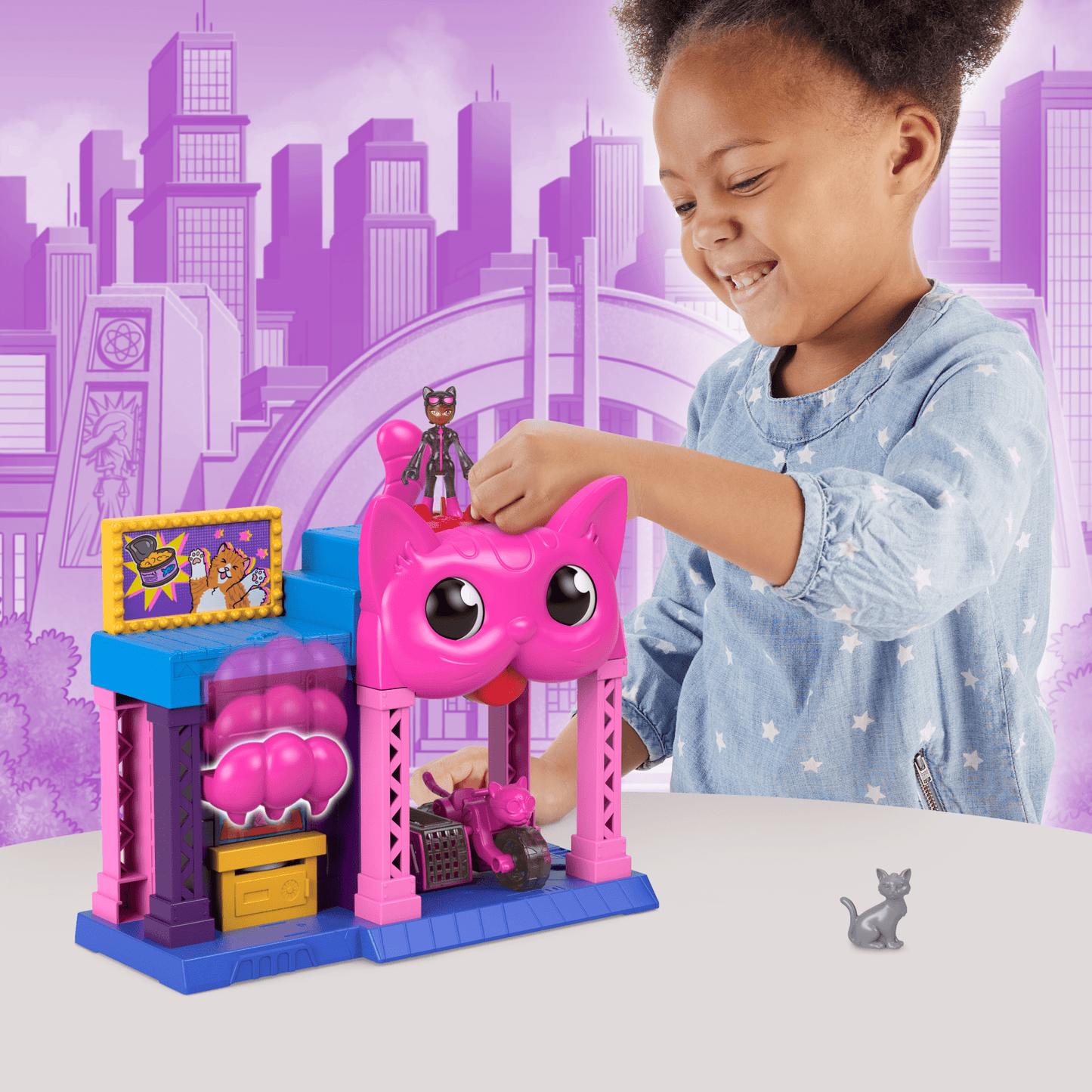 Imaginext Dc Super Friends Maison de Jeu de Catwoman, Figurine, Acc.