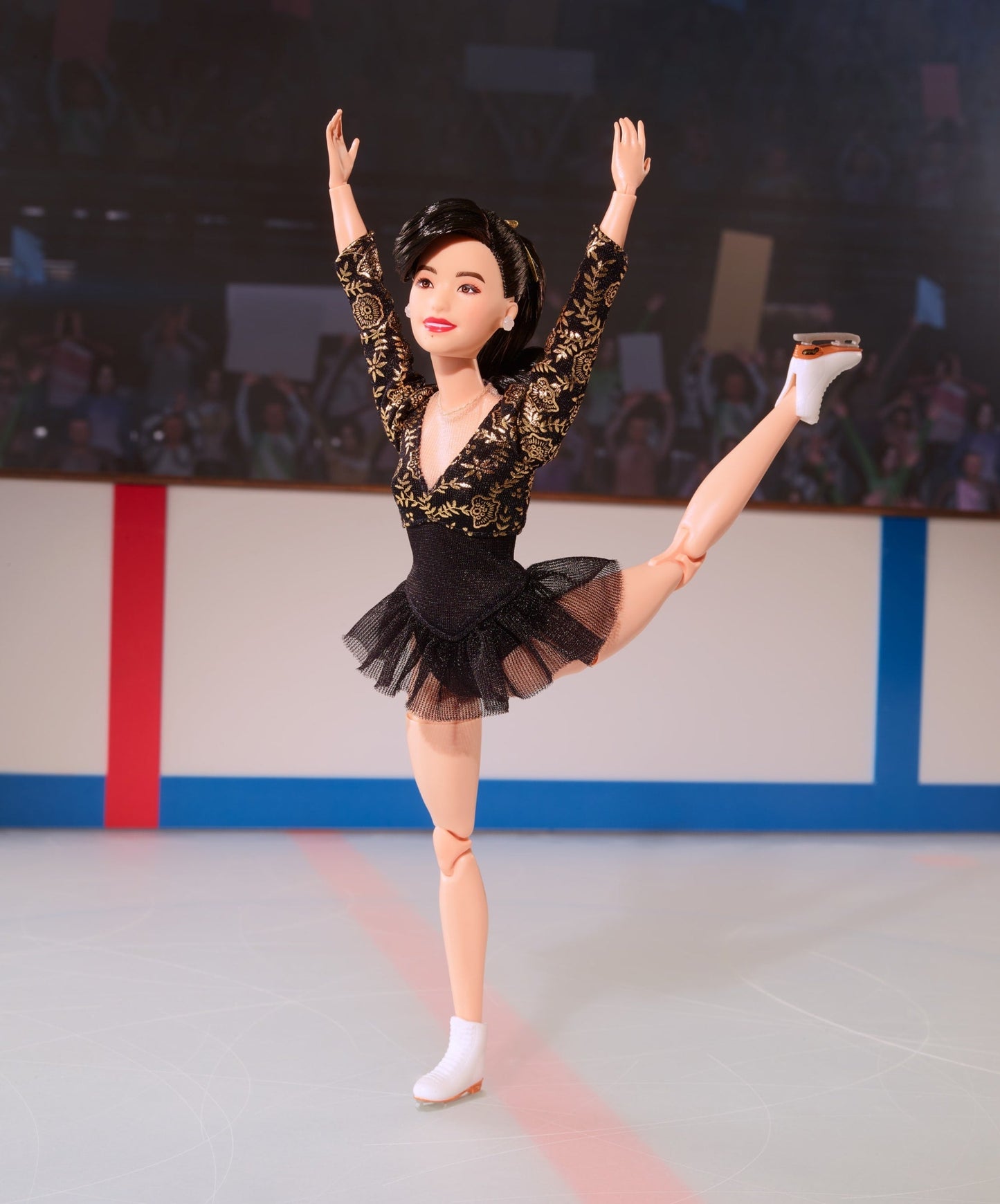 Barbie Inspiring Women Kristi Yamaguchi Collectible Doll in 1992 Winter Olympics Fashion