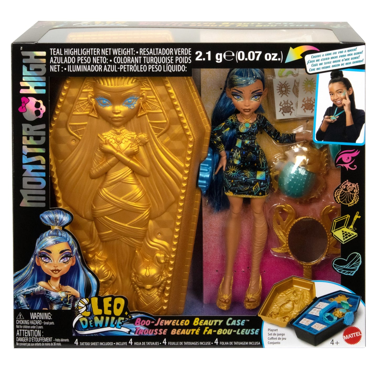 Monster High Trousse Glamour Doré de Cleo de Nile