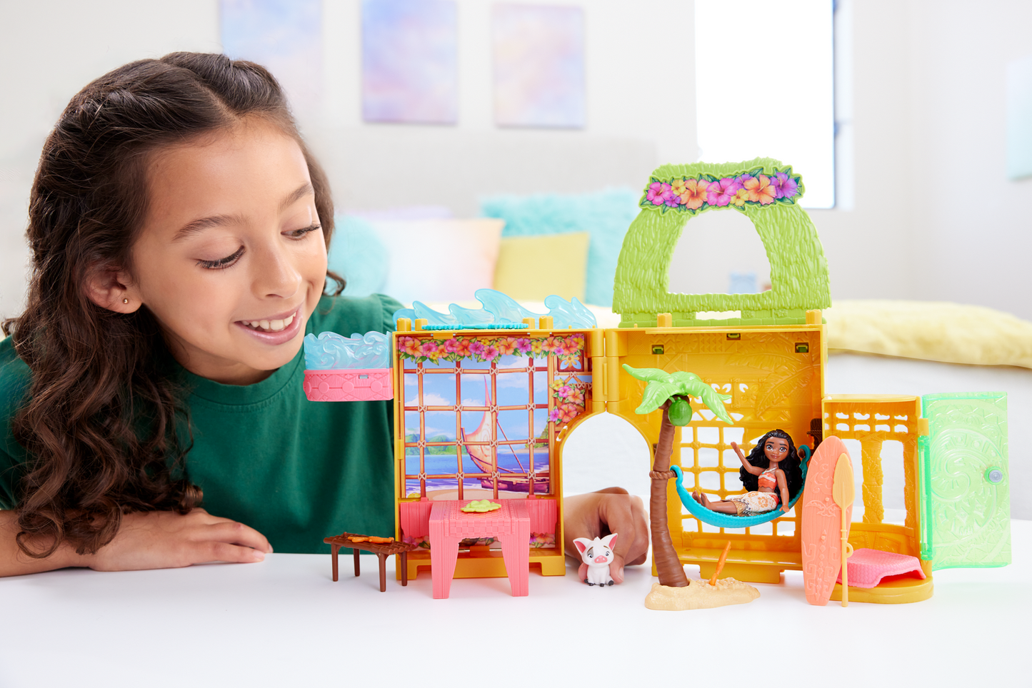 Disney Princesa Casa de Muñecas Castilo de Moana Apilable