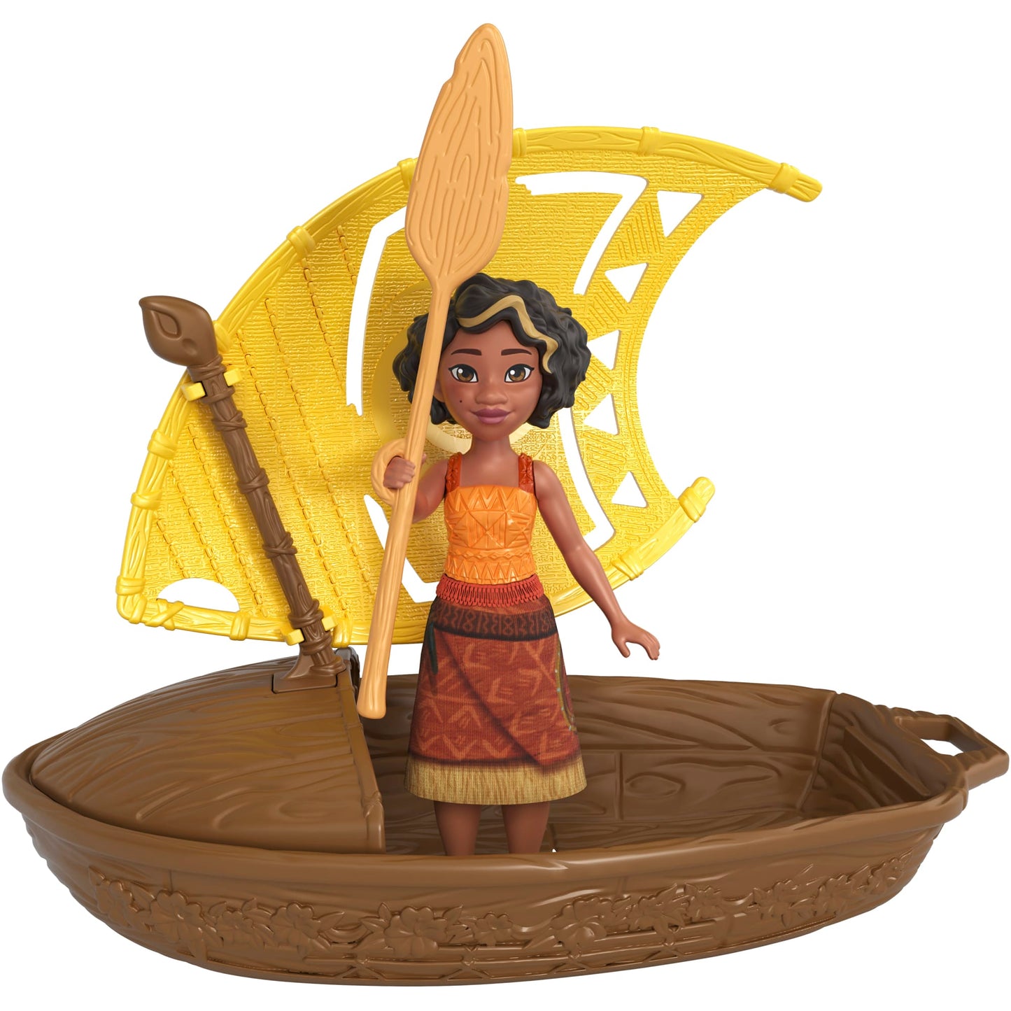 Moana 2 Conjunto de Brinquedo Canoa com Mini Boneca Surpresa e Acessórios