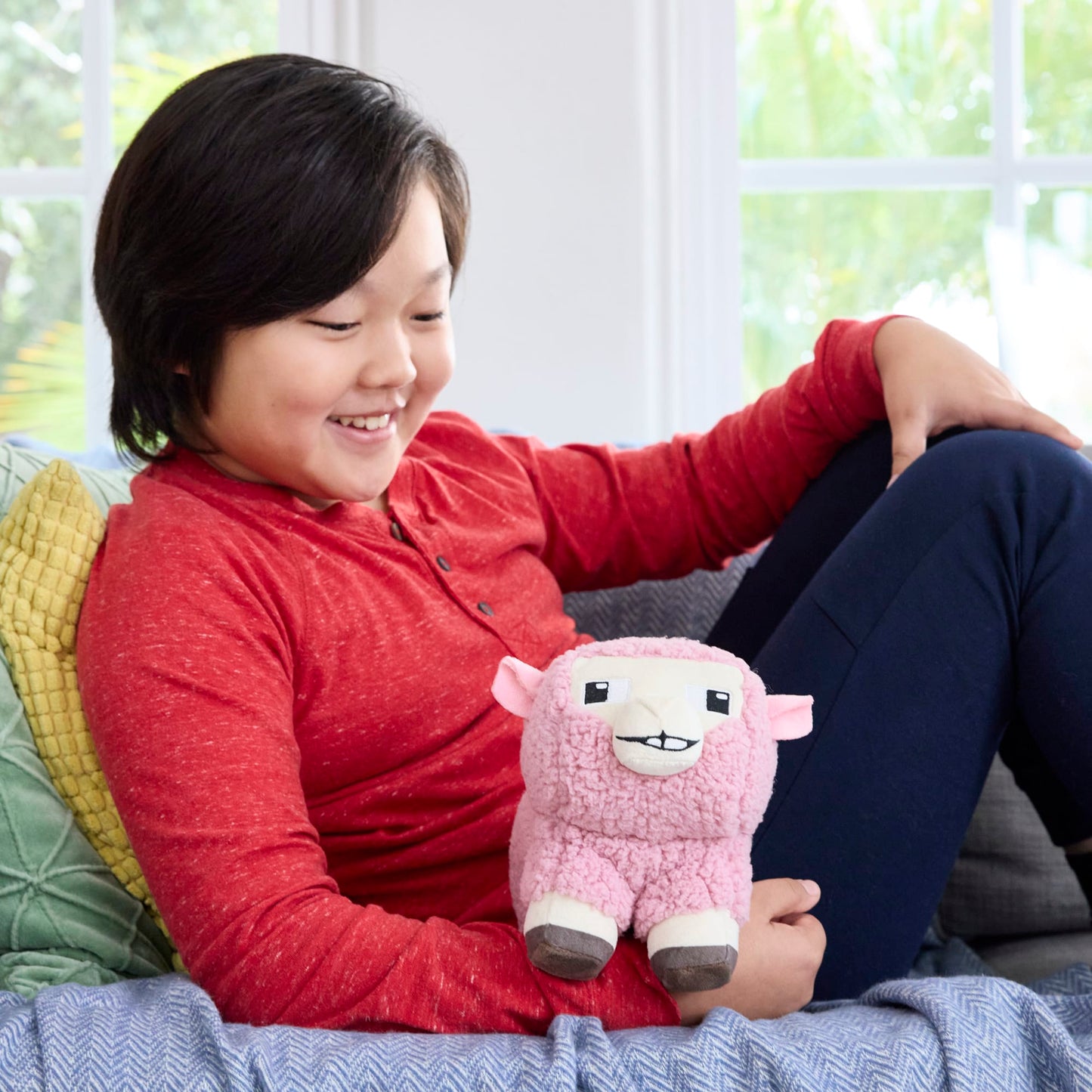Minecraft-Peluche Mouton Rose-Taille de 20 Cm à Collectionner