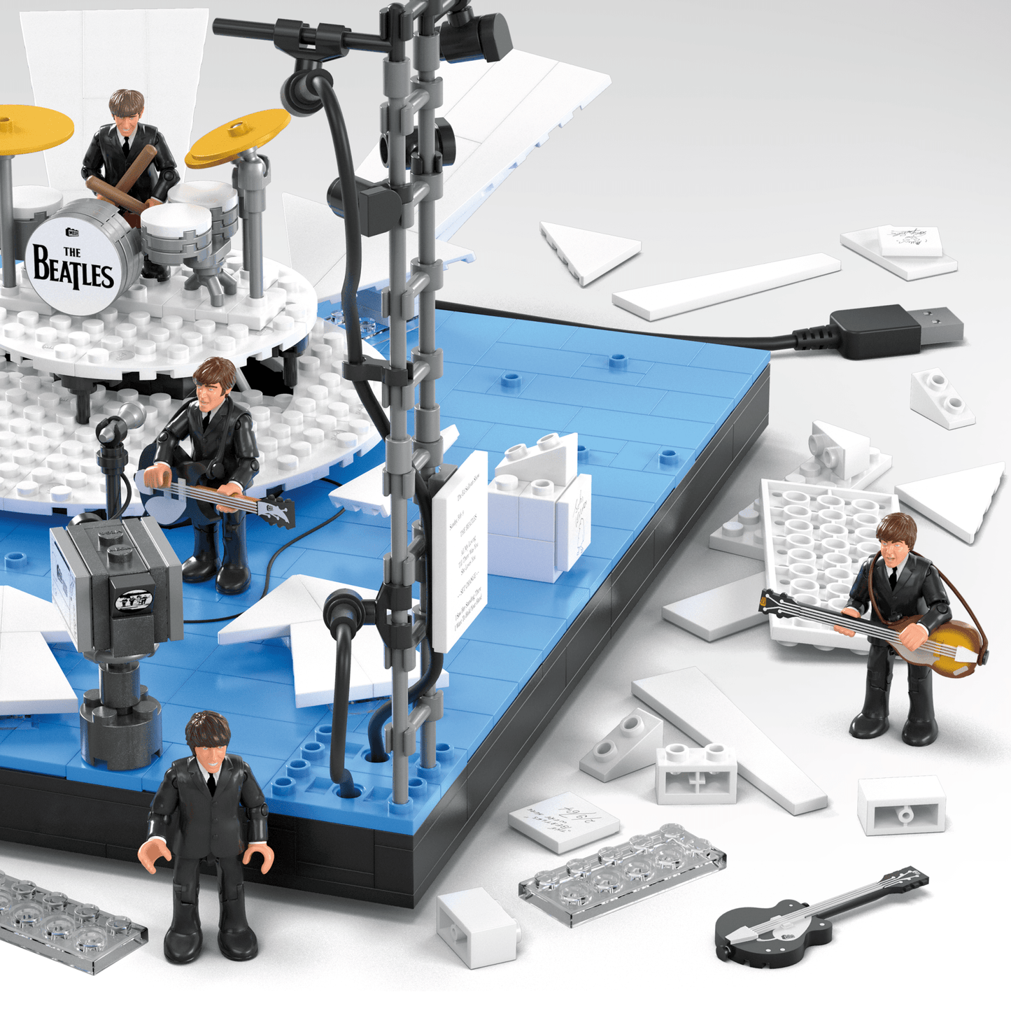 Mega The Beatles Coffret de Construction Avec Lumières de Collection